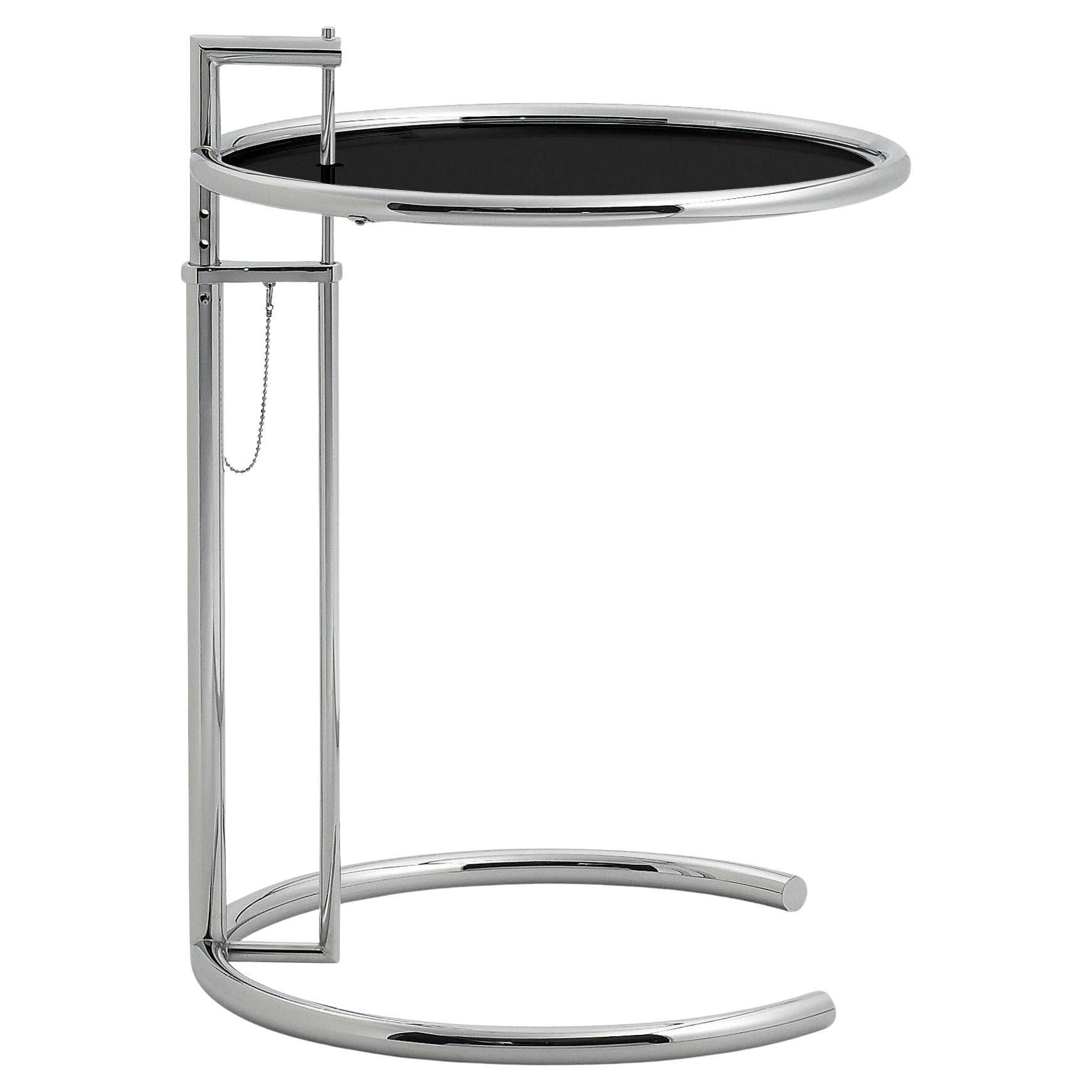 Set of 2 Coffee table ClassiCon Adjustable Table E1027 design Eileen Gray Metal