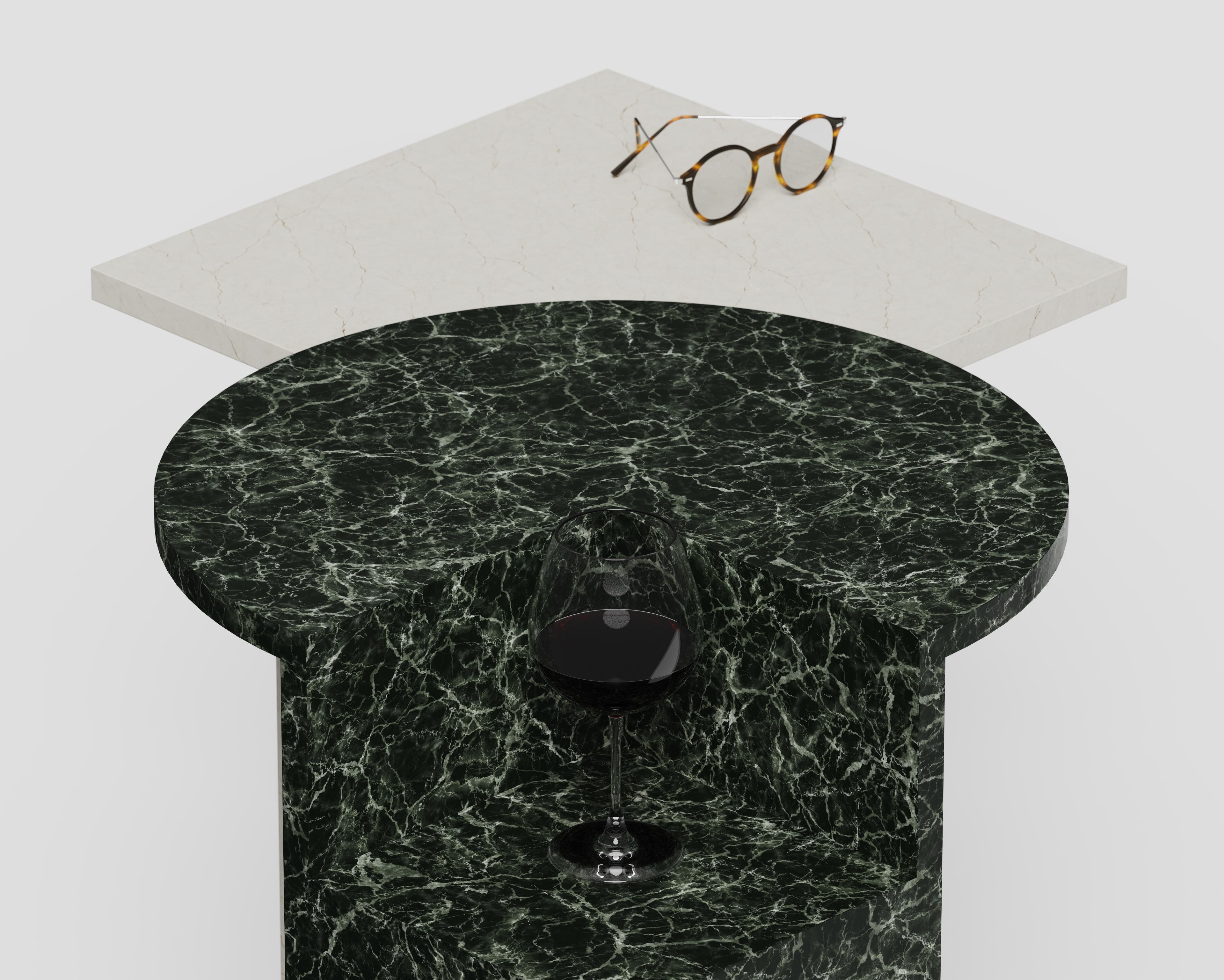 Set de 2 tables basses en MarCo Nero & Verde Acquamarina par Antonio De Marco en vente 2
