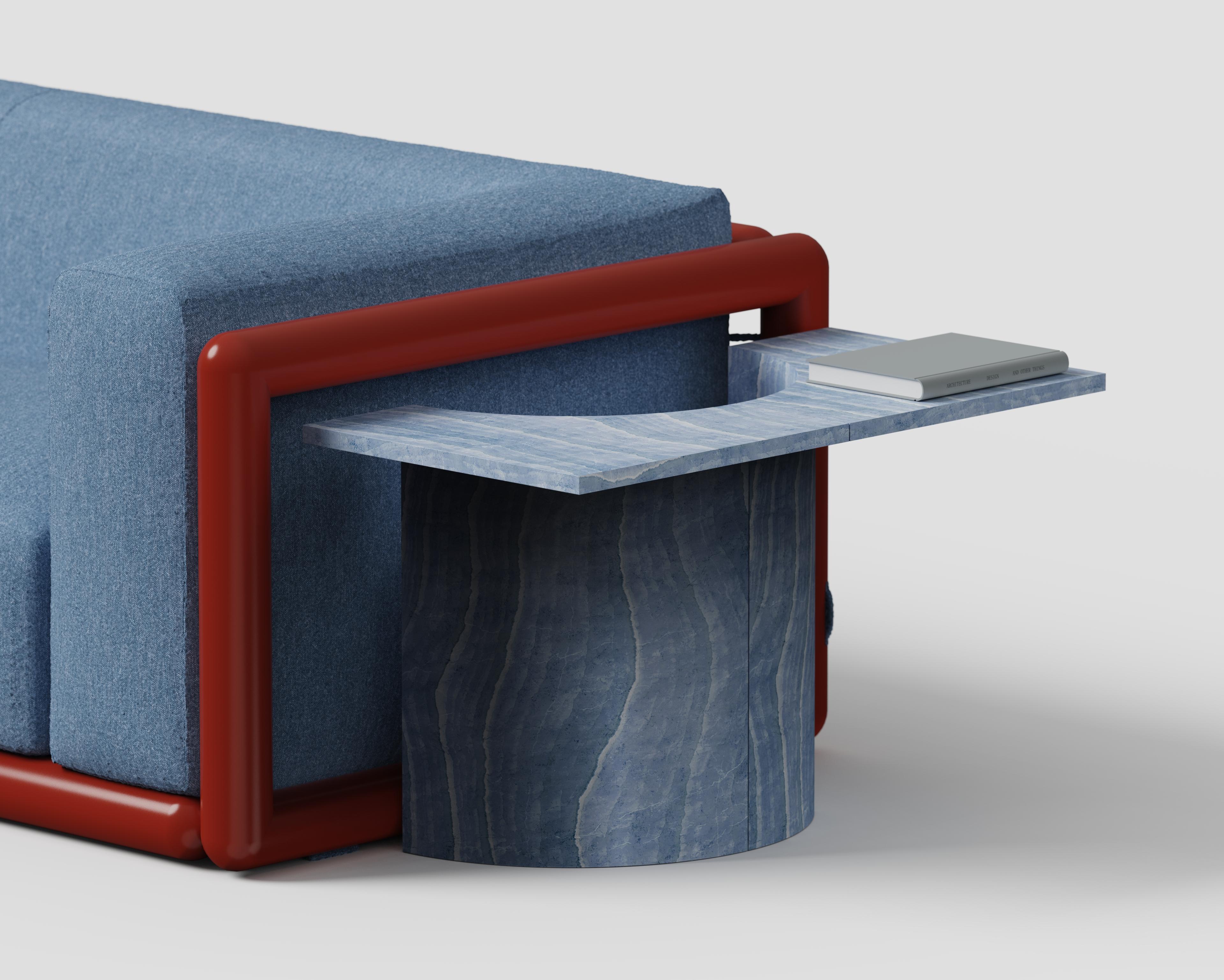 Set de 2 tables basses en MarCo Nero & Verde Acquamarina par Antonio De Marco en vente 6
