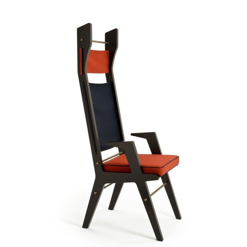 Ensemble de 2 fauteuils Colette, rouge, bleu, rouge par Colé Italia en vente 2