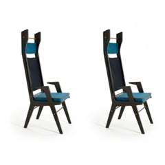 Set of 2, Colette Armchairs, Tourquoise - Blue - Tourquoise by Colé Italia