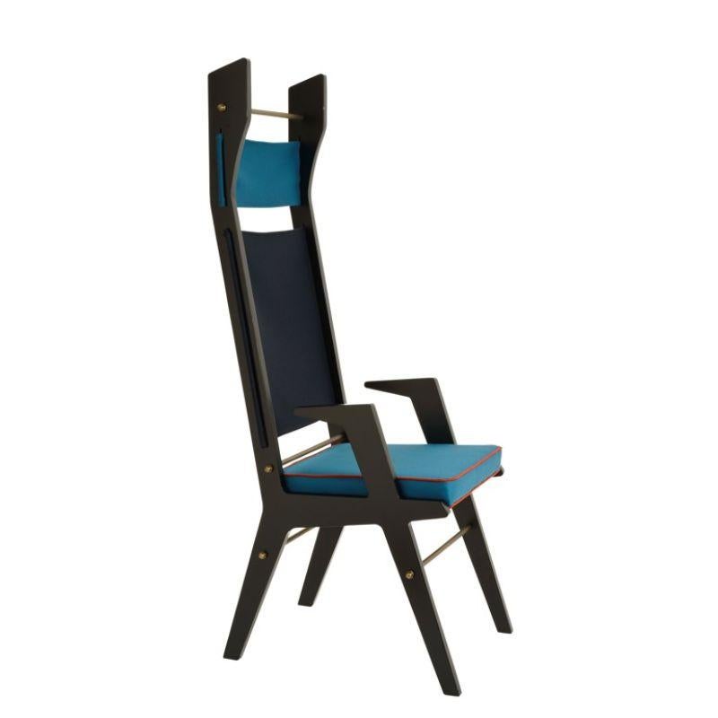 Contemporary Set of 2, Colette Armchairs, Tourquoise - Blue - Tourquoise by Colé Italia For Sale