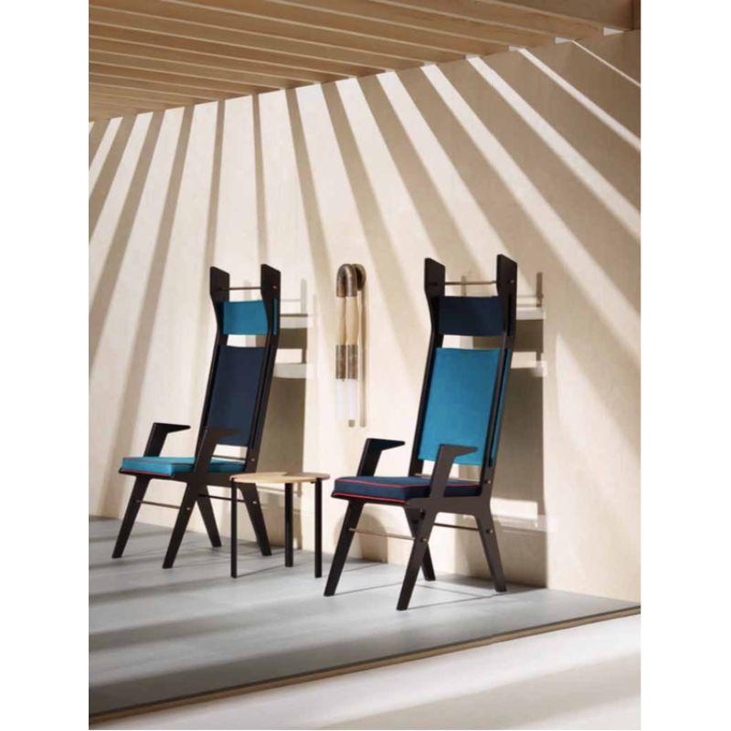Tissu d'ameublement Ensemble de 2 fauteuils Colette, Tourquoise - Bleu - Tourquoise par Colé Italia en vente