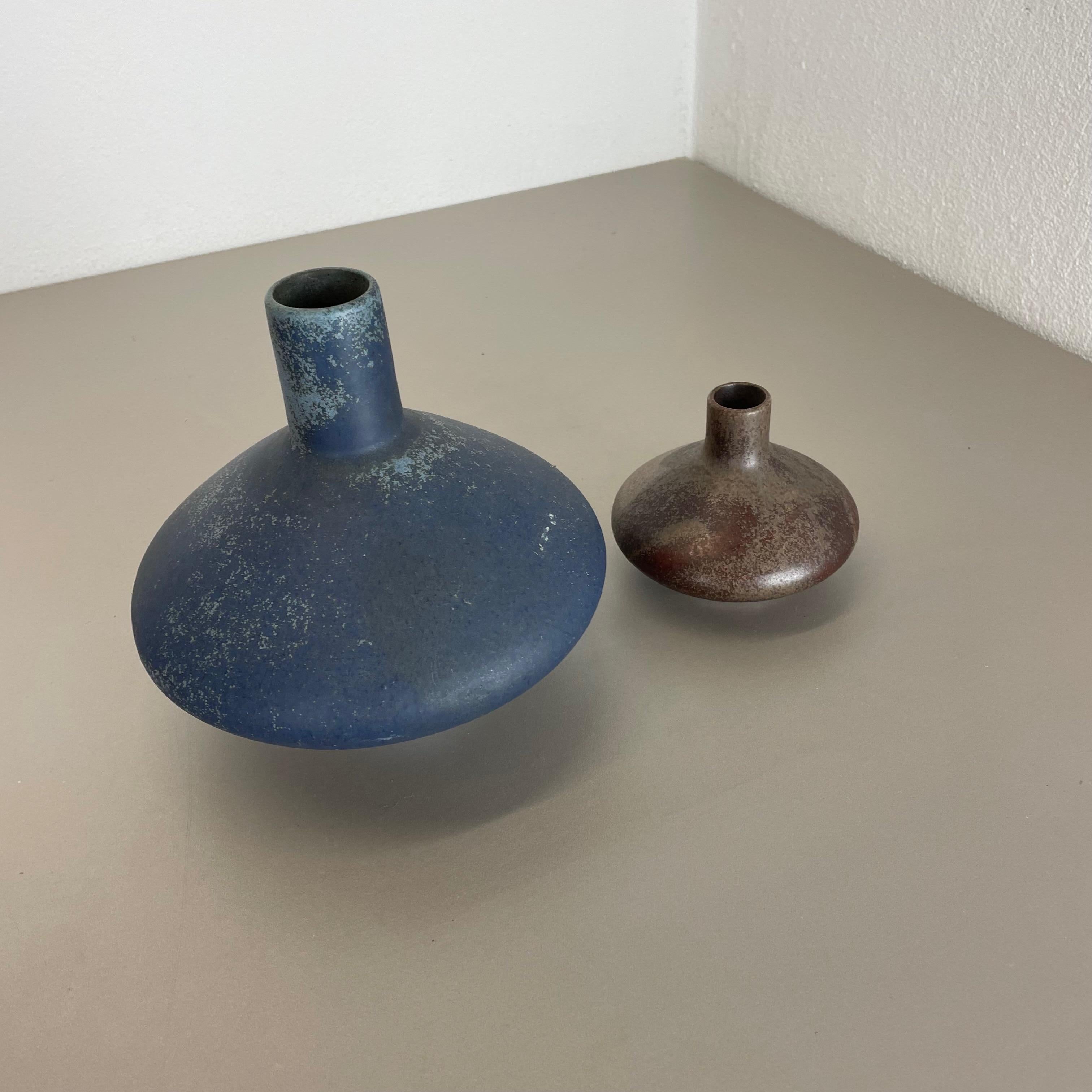 2er-Set farbenfrohe Studio-Keramik-Vasen-Objekte Otto Keramik, Deutschland 1970 im Angebot 11
