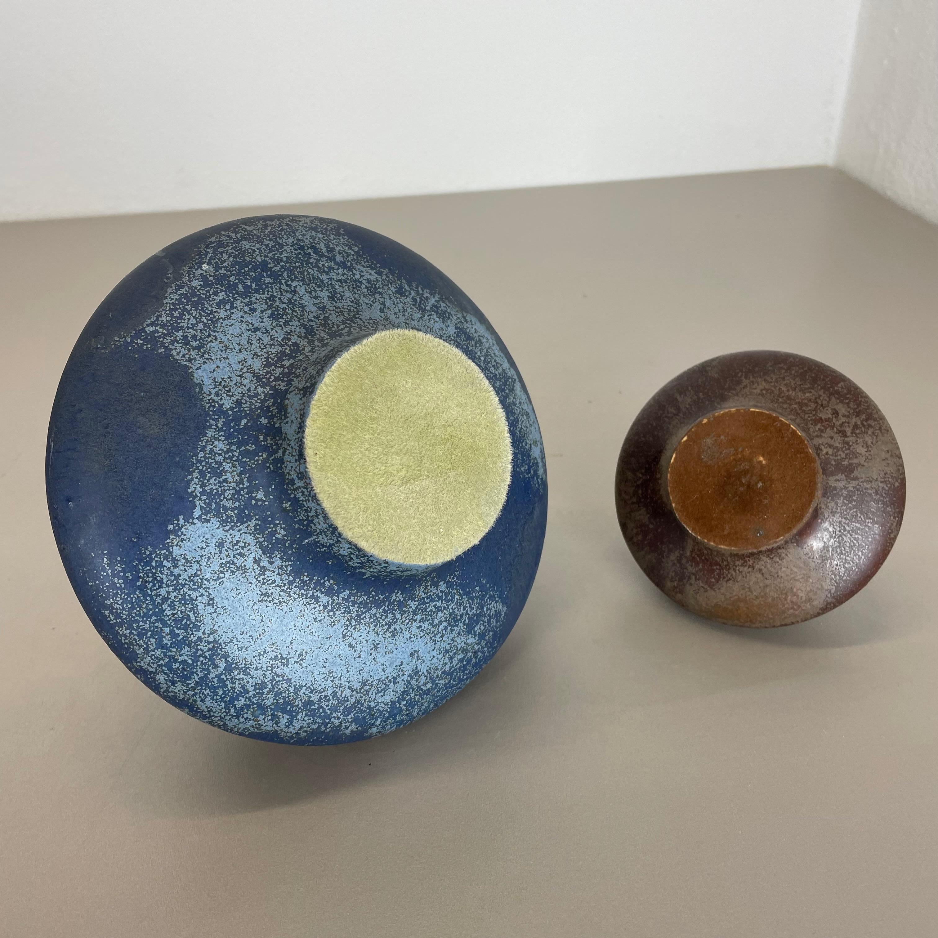2er-Set farbenfrohe Studio-Keramik-Vasen-Objekte Otto Keramik, Deutschland 1970 im Angebot 12