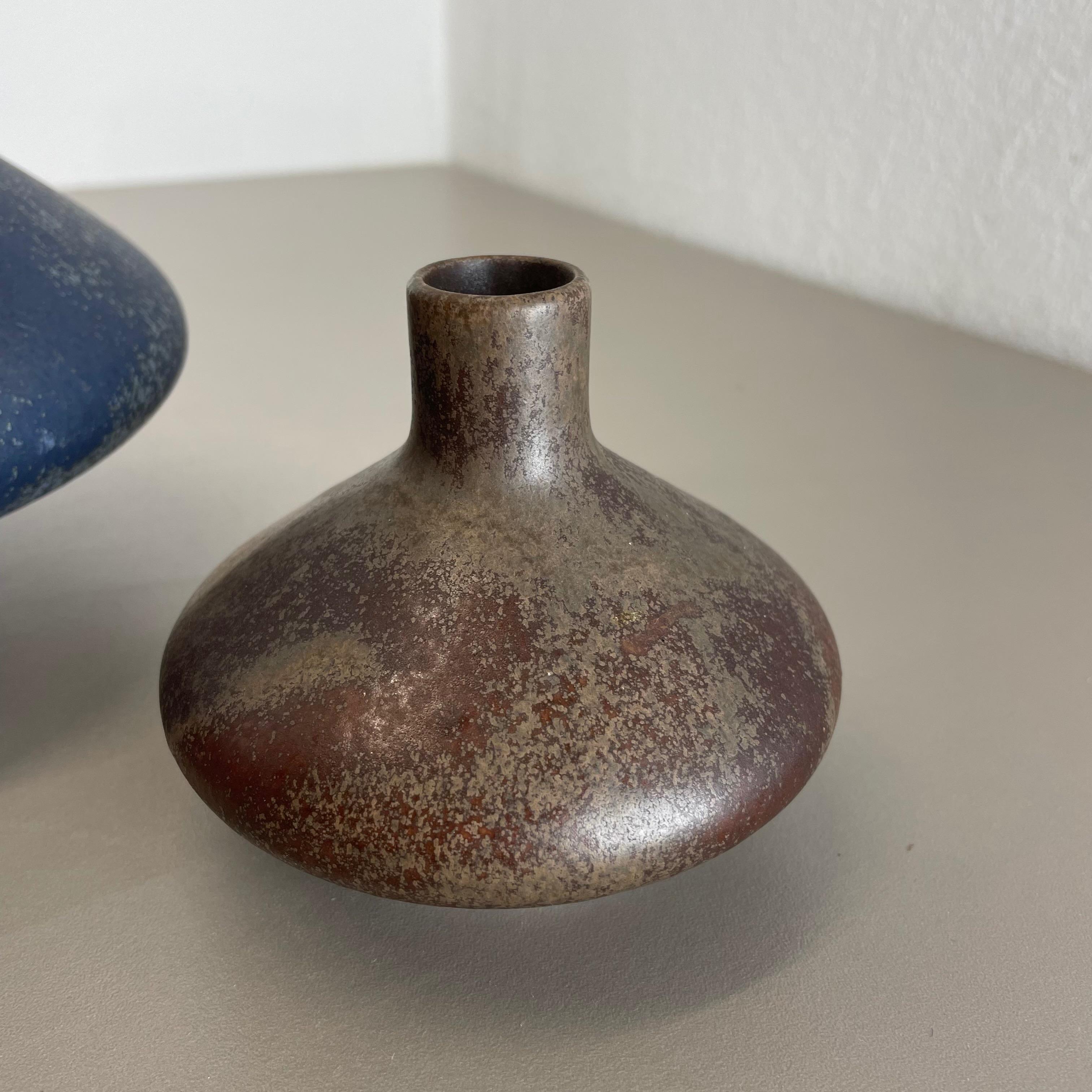 2er-Set farbenfrohe Studio-Keramik-Vasen-Objekte Otto Keramik, Deutschland 1970 (20. Jahrhundert) im Angebot