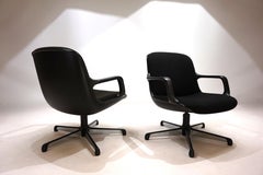 Set of 2 Comforto executive lounge chairs by Charles Pollock, 1960