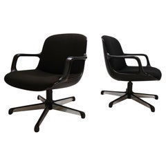 Set of 2 Comforto executive lounge chairs by Charles Pollock, 1960