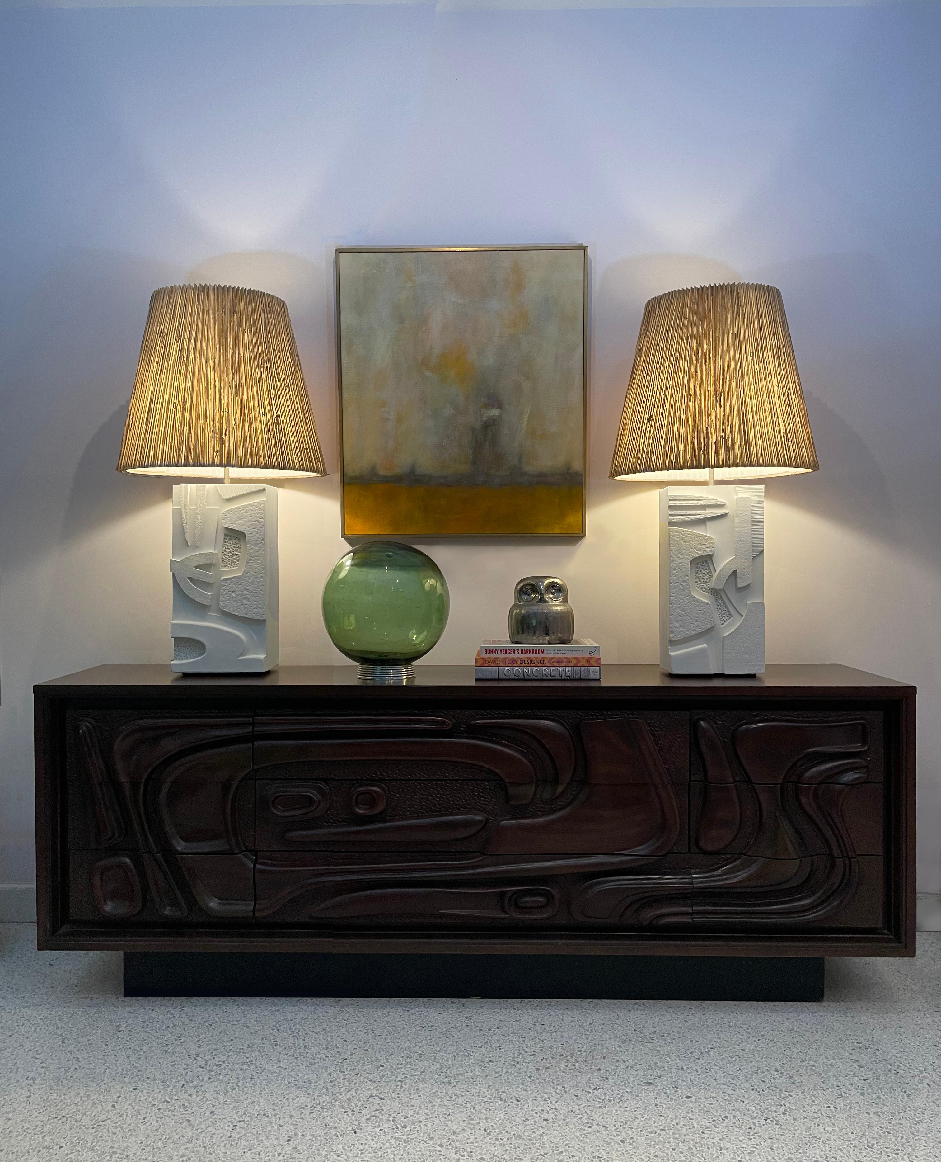 Set of 2 Complementary Pêle-mêle Table Lamps by Daniel Schneiger For Sale 1