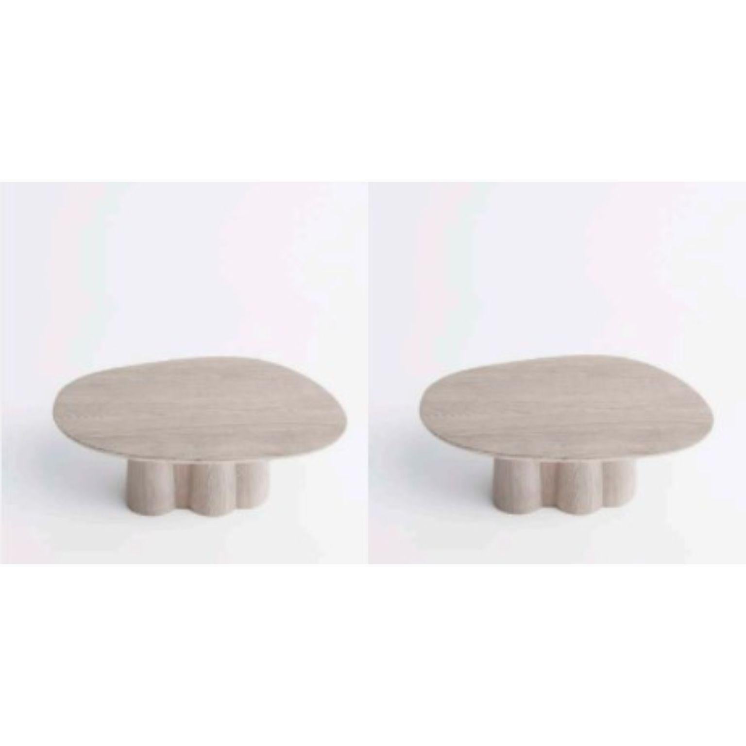 Set of 2 Contemporary coffee table by Faina
Design: Victoriya Yakusha
Materials: ash in natural or black color
Dimensions: 900 x 640 x 350 mm


(