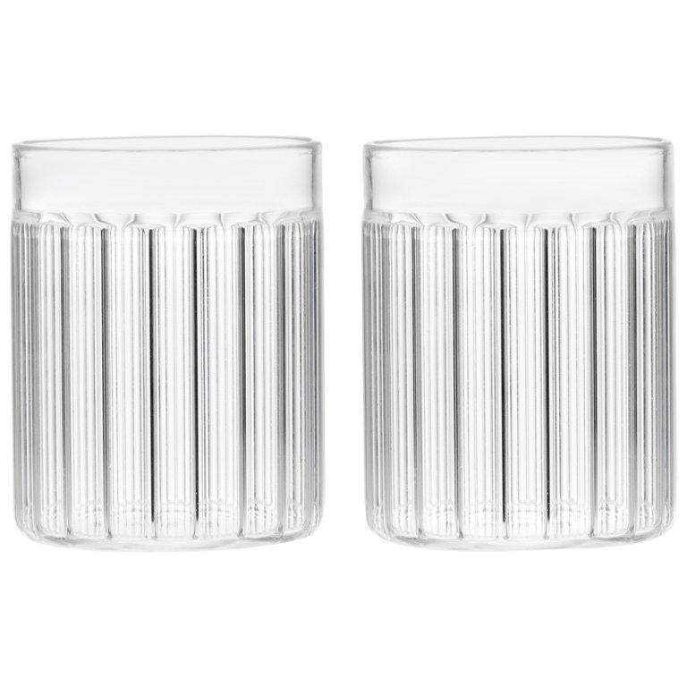EU Clients Set of 2 Contemporary Czech Minimal Bessho Tumbler Glasses, in Stock