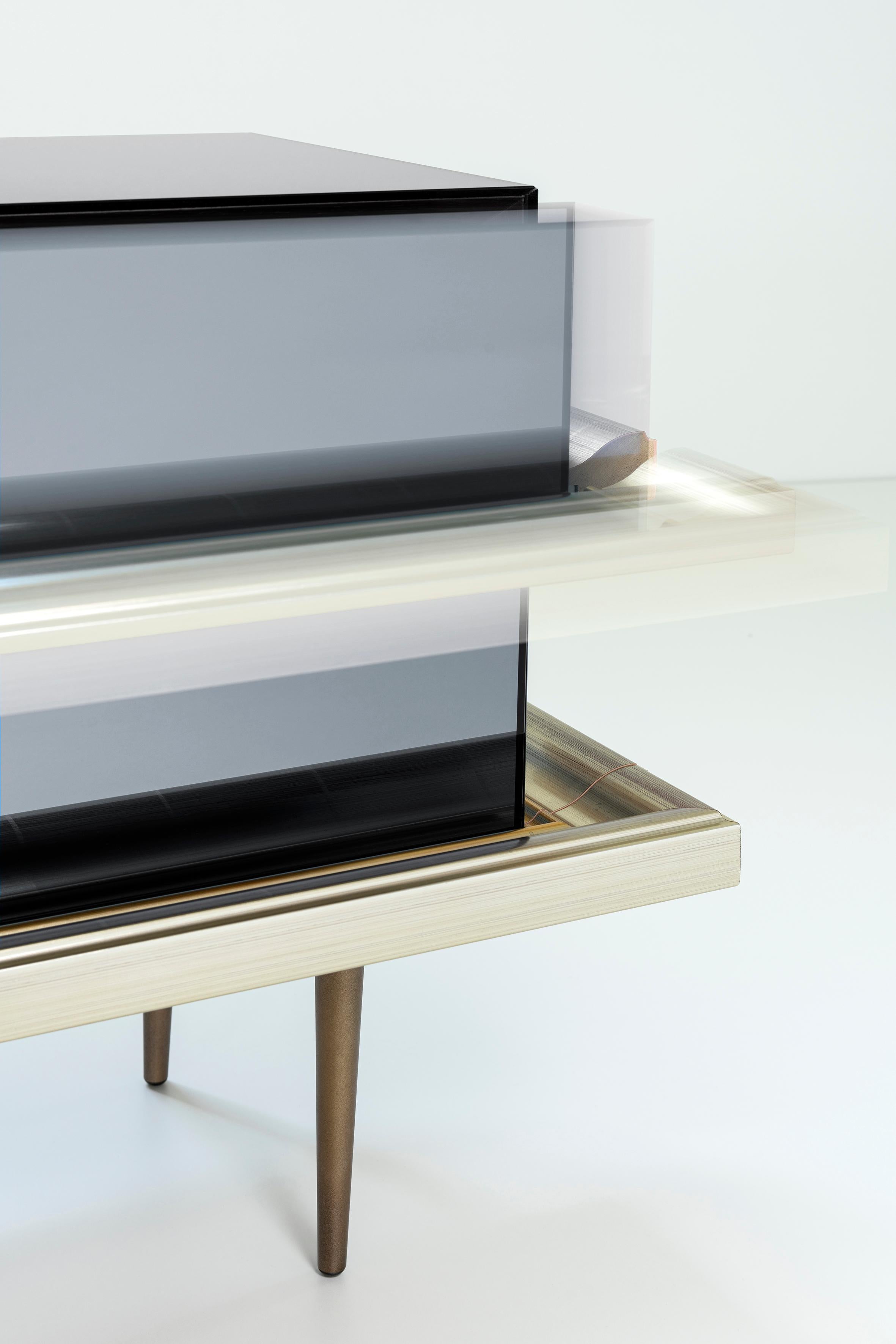 mirrored nightstands set of 2