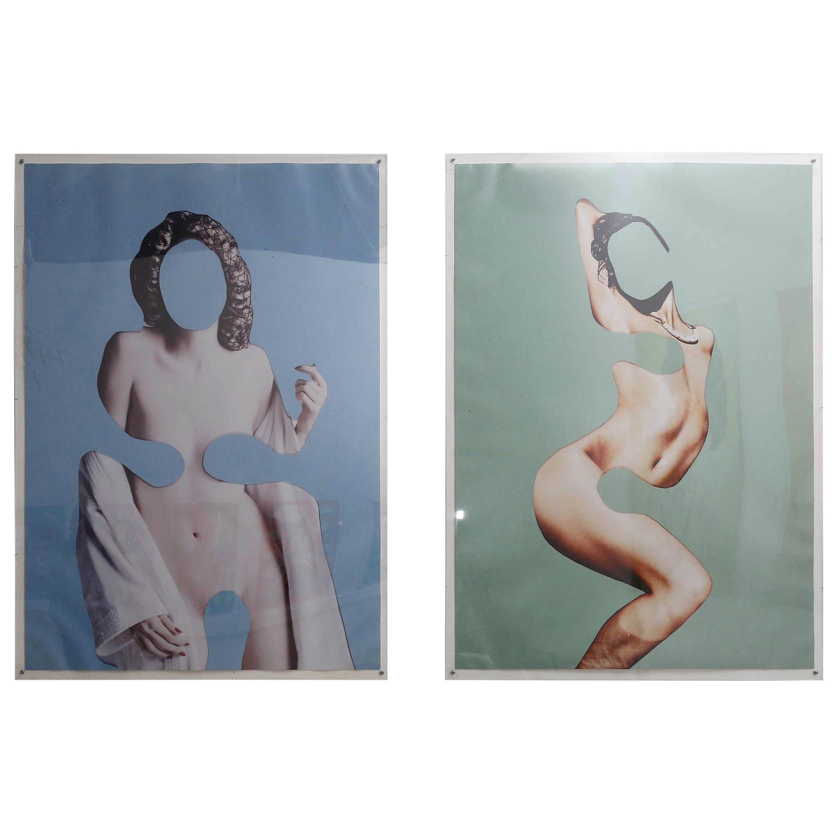 Set of 2 Contemporary Photographic Assemblage Prints, May Lin Le Goff, Ed. 1of 8 For Sale