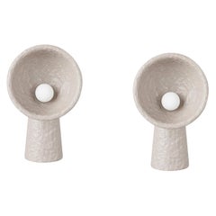 Ensemble de 2 lampes de table contemporaines par Faina