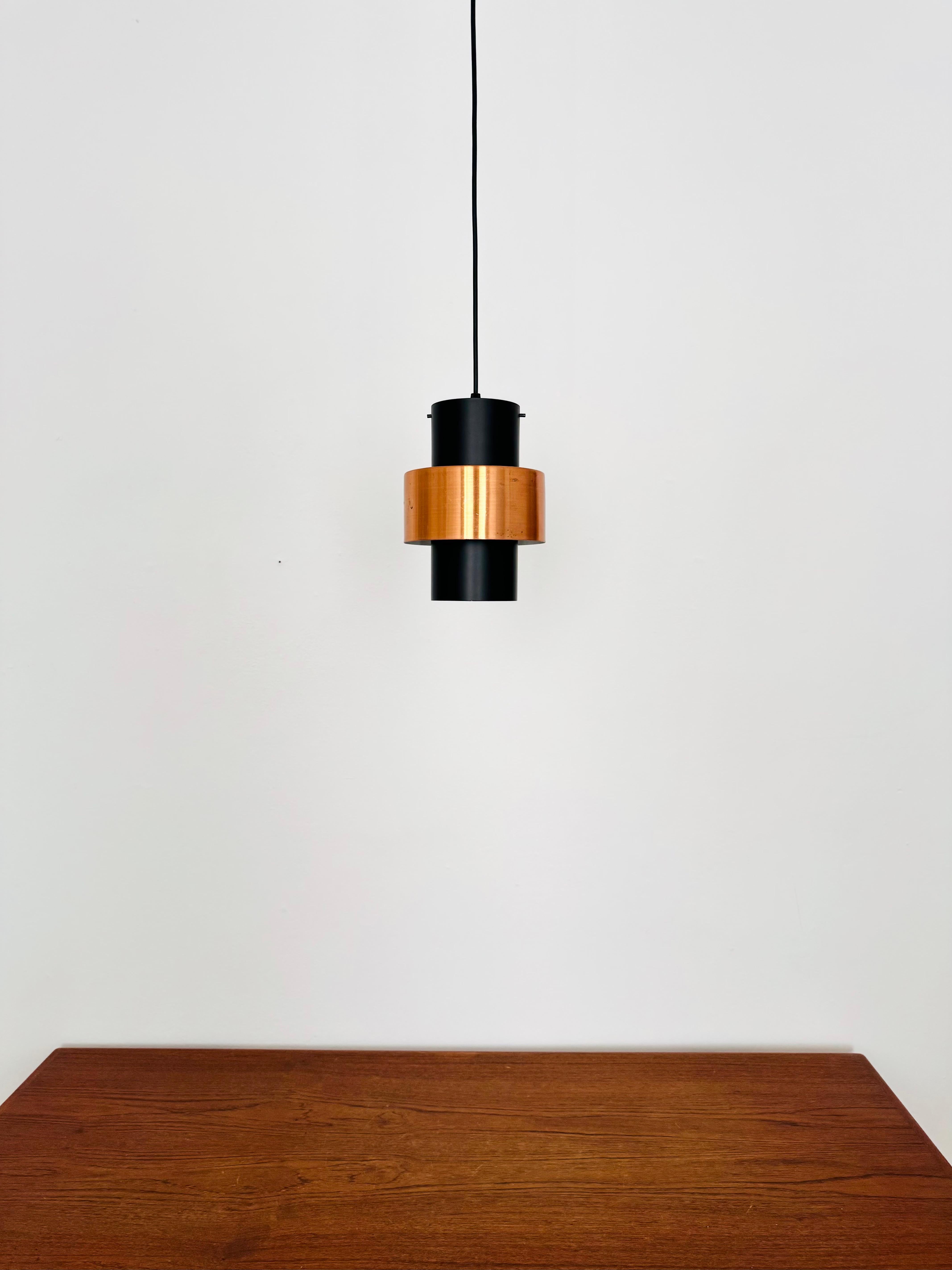 Metà XX secolo Set of 2 Copper Pendant Lamps in vendita