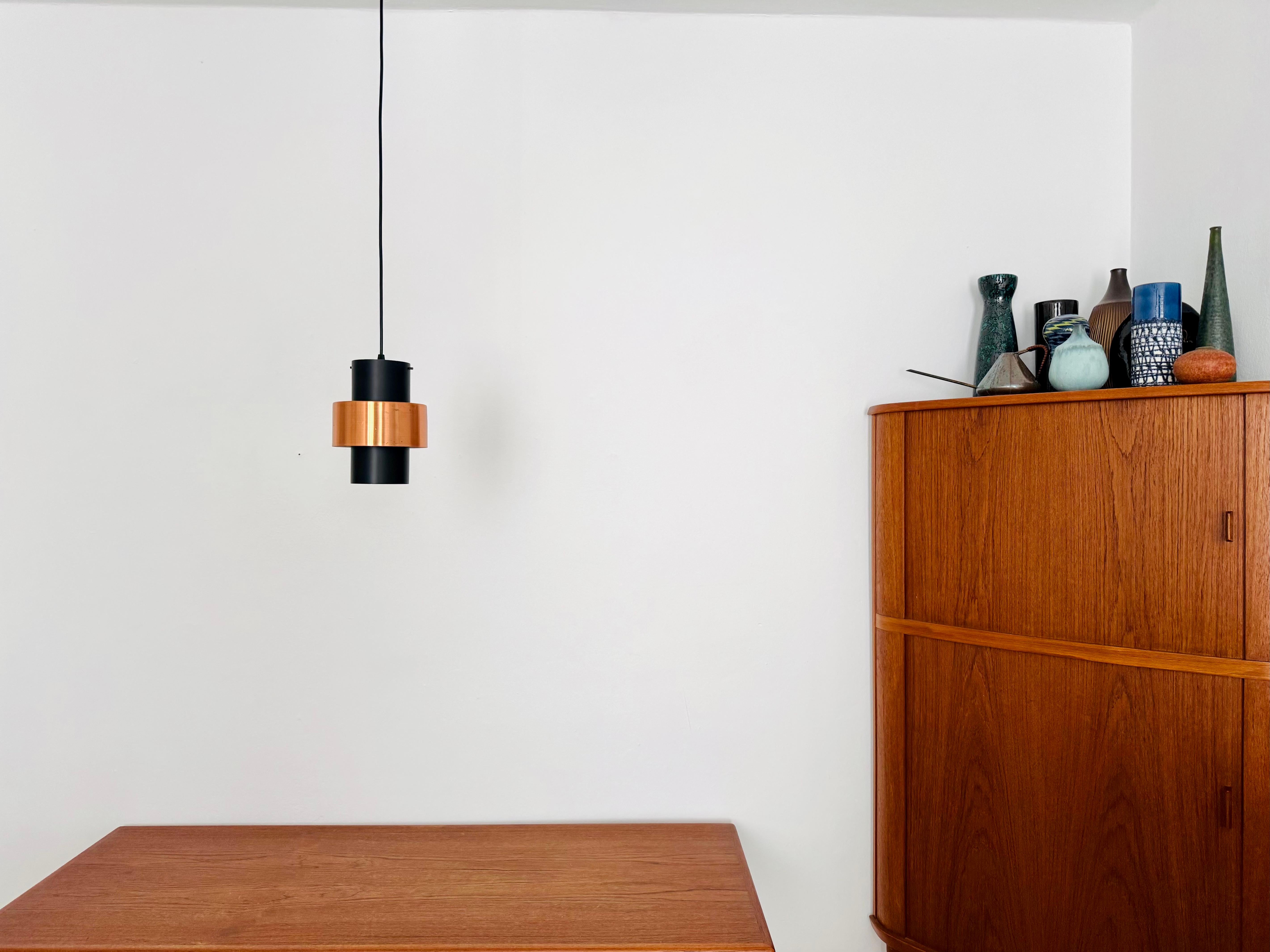 Metallo Set of 2 Copper Pendant Lamps in vendita