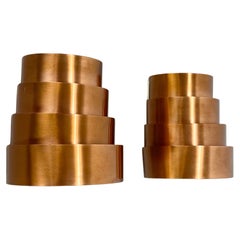 Set of 2 copper Wall Light Sconces by Hans-Agne Jakobsson Markaryd, Sweden, 1960
