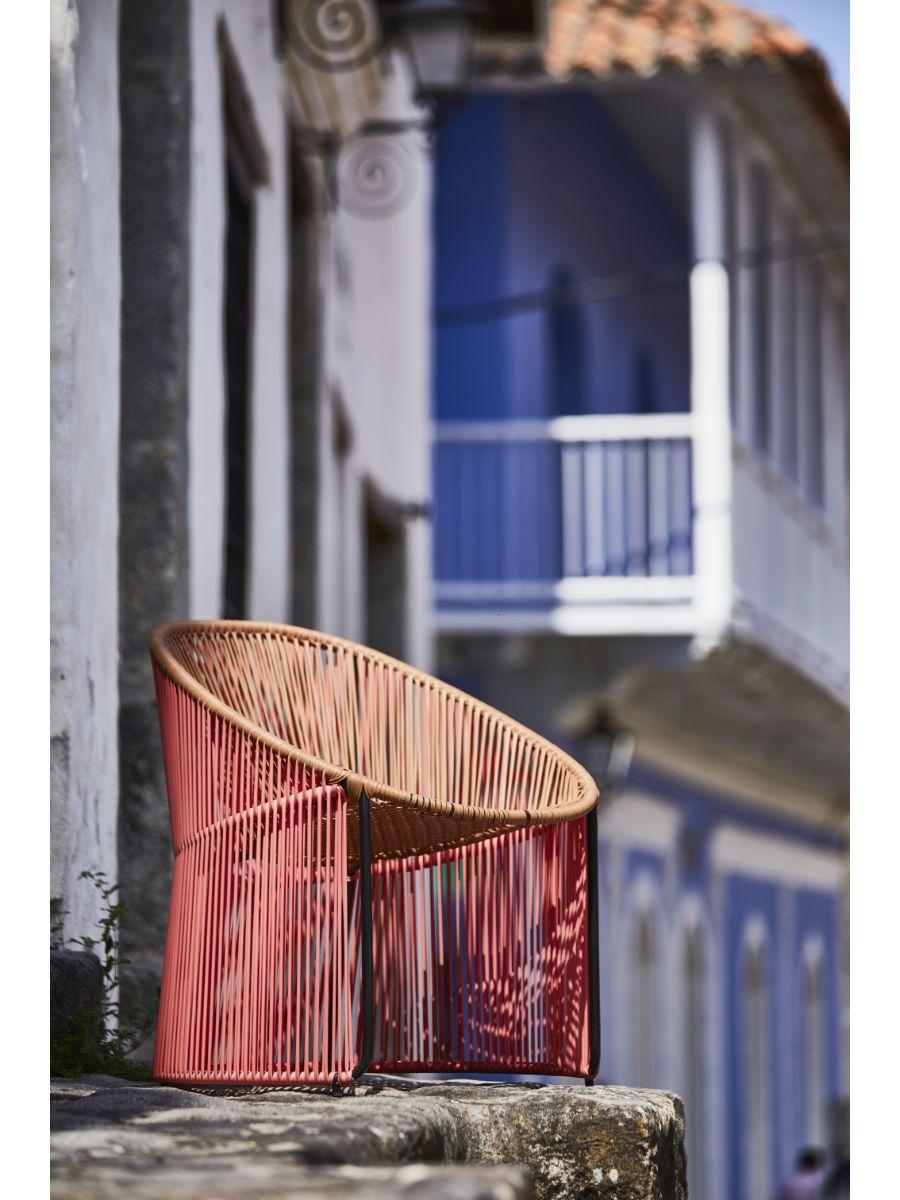 Set of 2 Coral Cartagenas Lounge Chair by Sebastian Herkner For Sale 6