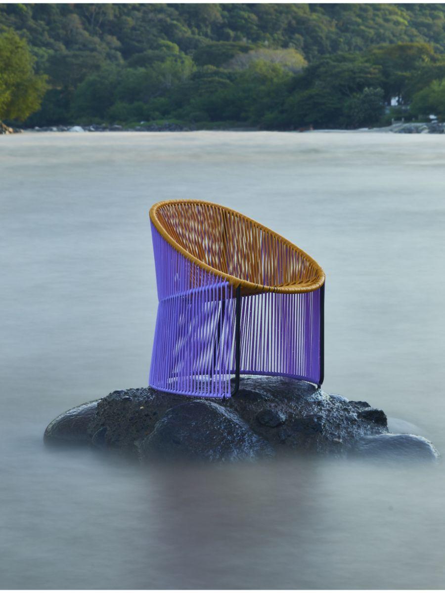 Set of 2 Coral Cartagenas Lounge Chair by Sebastian Herkner For Sale 10