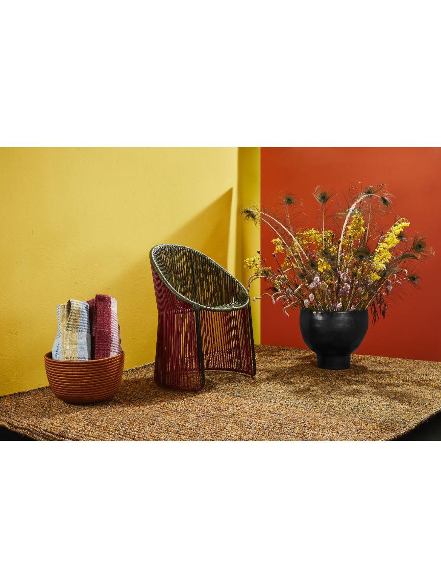 Set of 2 Coral Cartagenas Lounge Chair by Sebastian Herkner For Sale 1