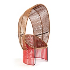 Set of 2 Coral Cartagenas Reina Chair by Sebastian Herkner