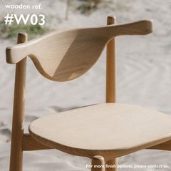 Set of 2 Counter Stool Aratú. All solid wood.