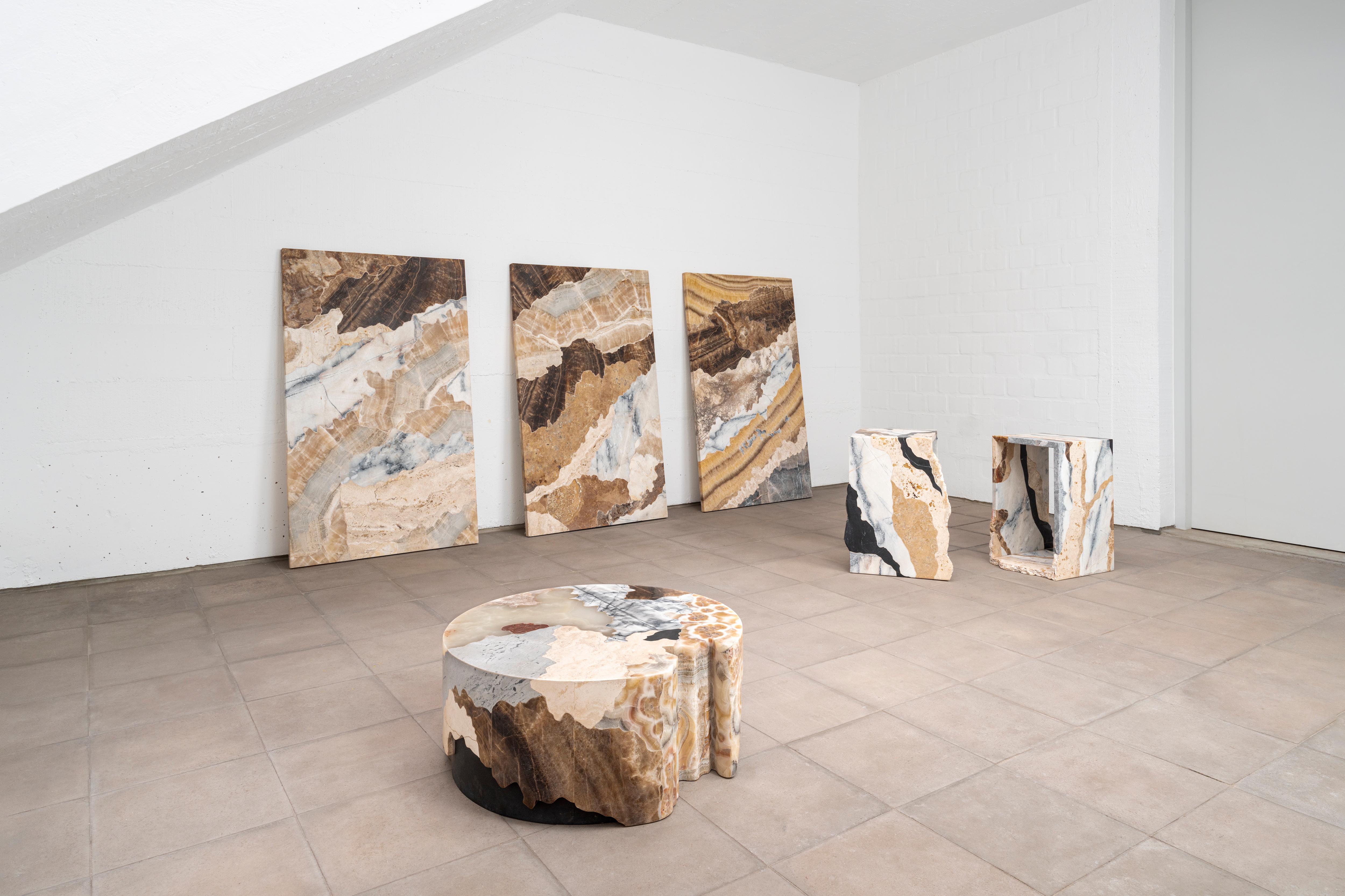 Peruvian Set of 2 Crust N°1 Side Tables by Estudio Rafael Freyre For Sale