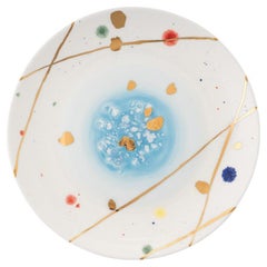 Set von 2 Kristall-Desserttellern Coupe-Tellern