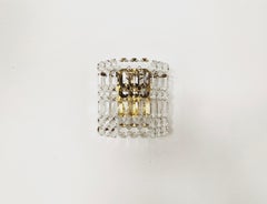 Set of 2 Crystal Glass Wall Lamps by Kinkeldey