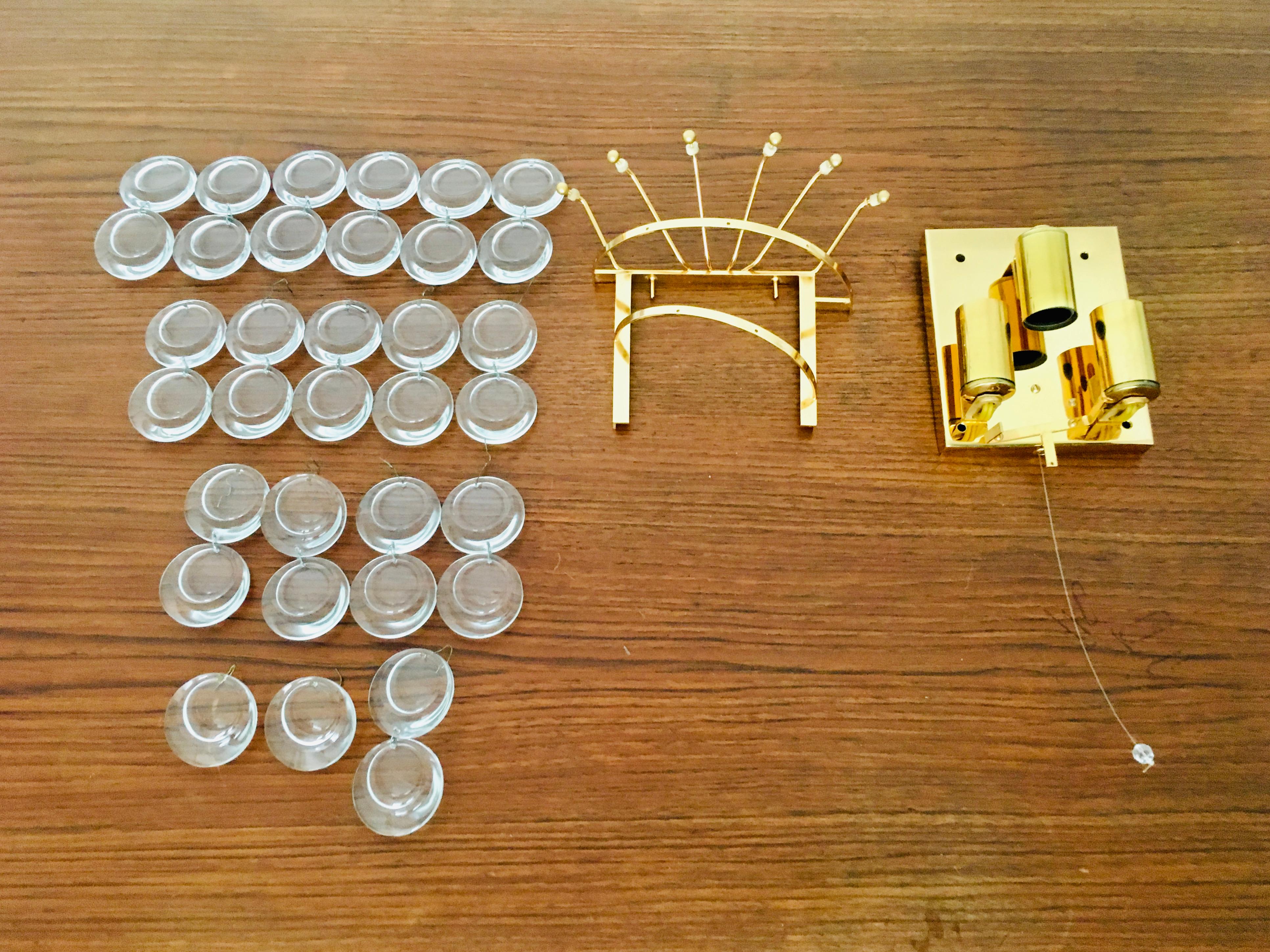Juego de 2 apliques de cristal by Palwa en venta 4