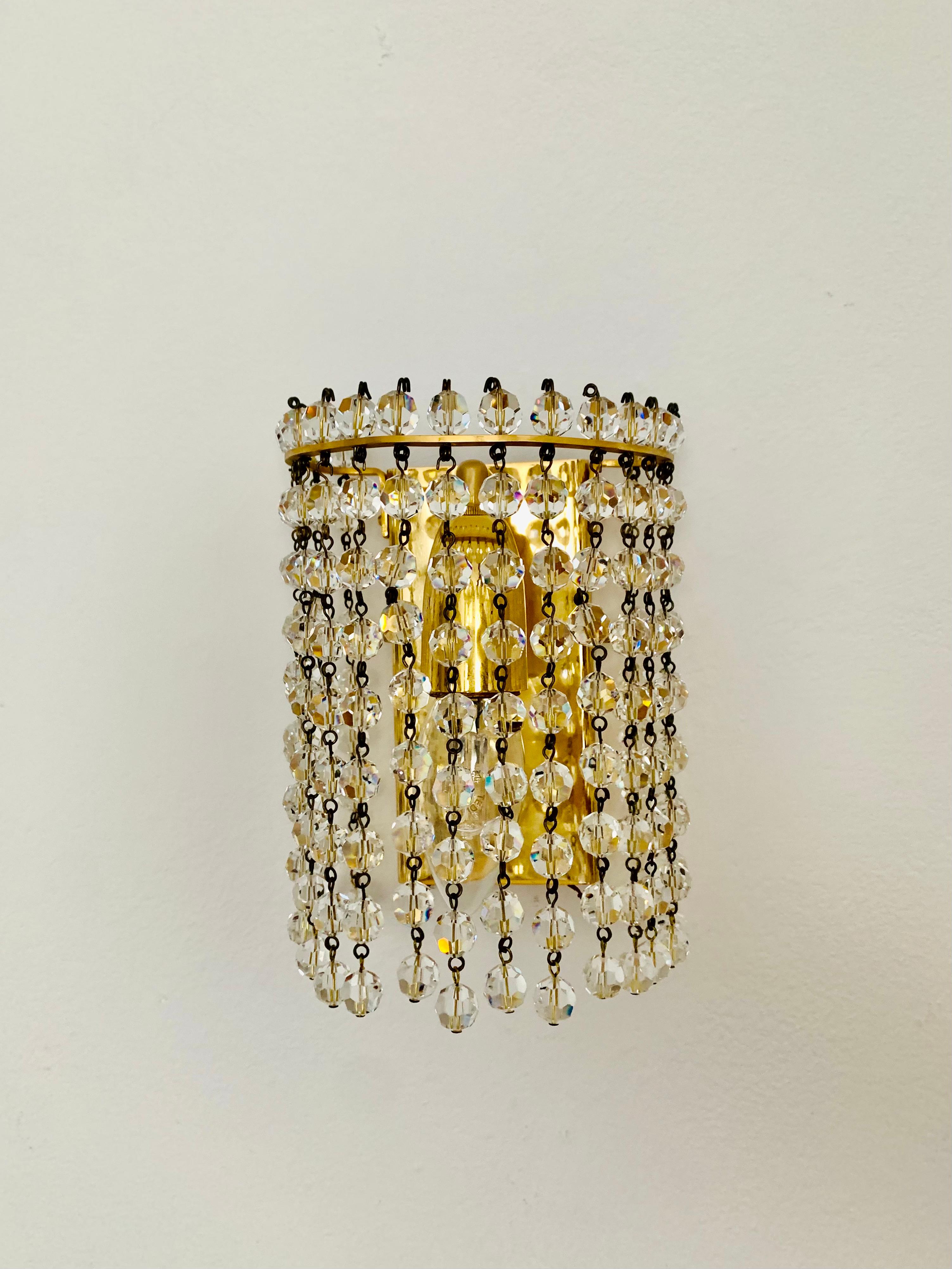 Juego de 2 apliques de cristal by Palwa Regencia de Hollywood en venta