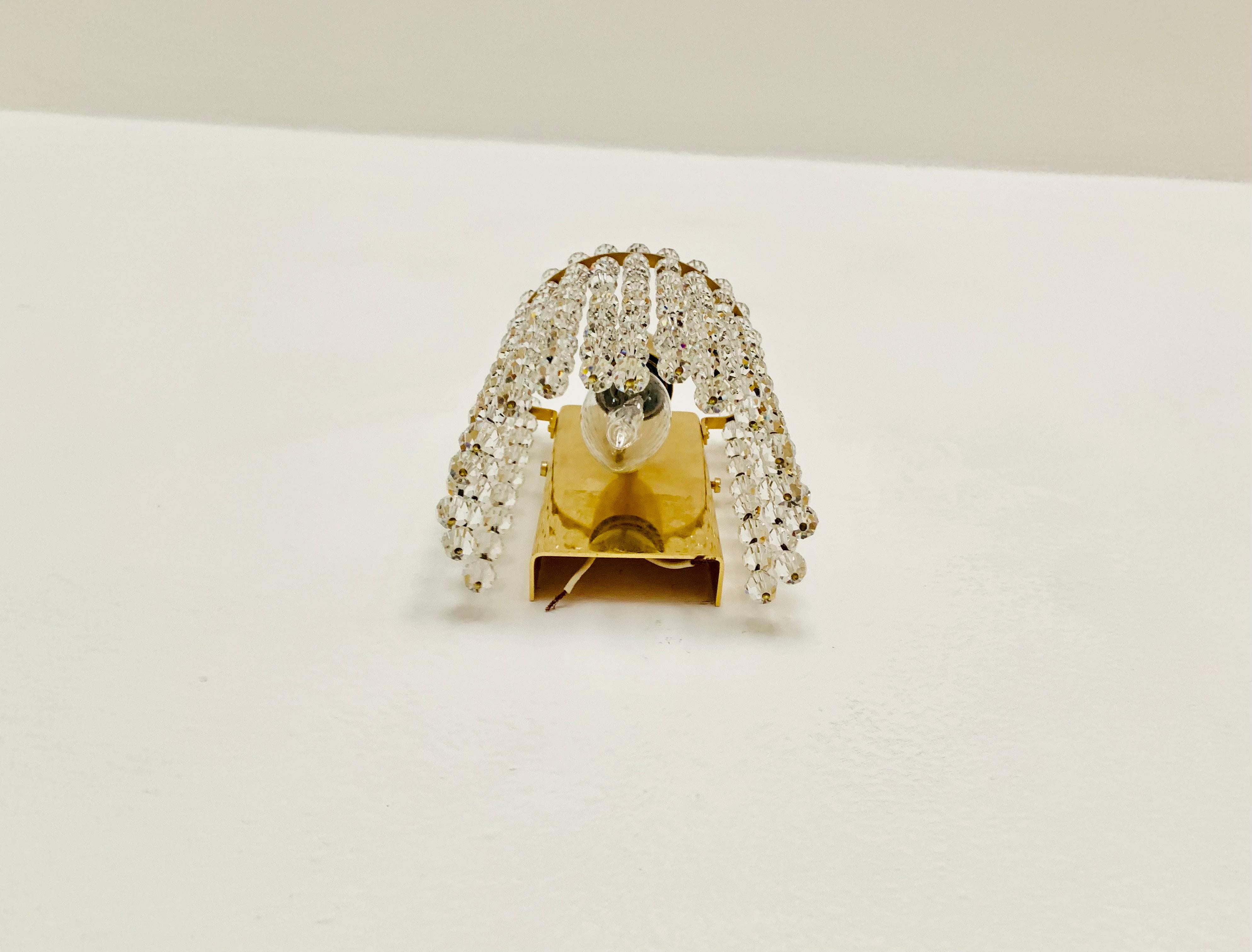 Juego de 2 apliques de cristal by Palwa en venta 1