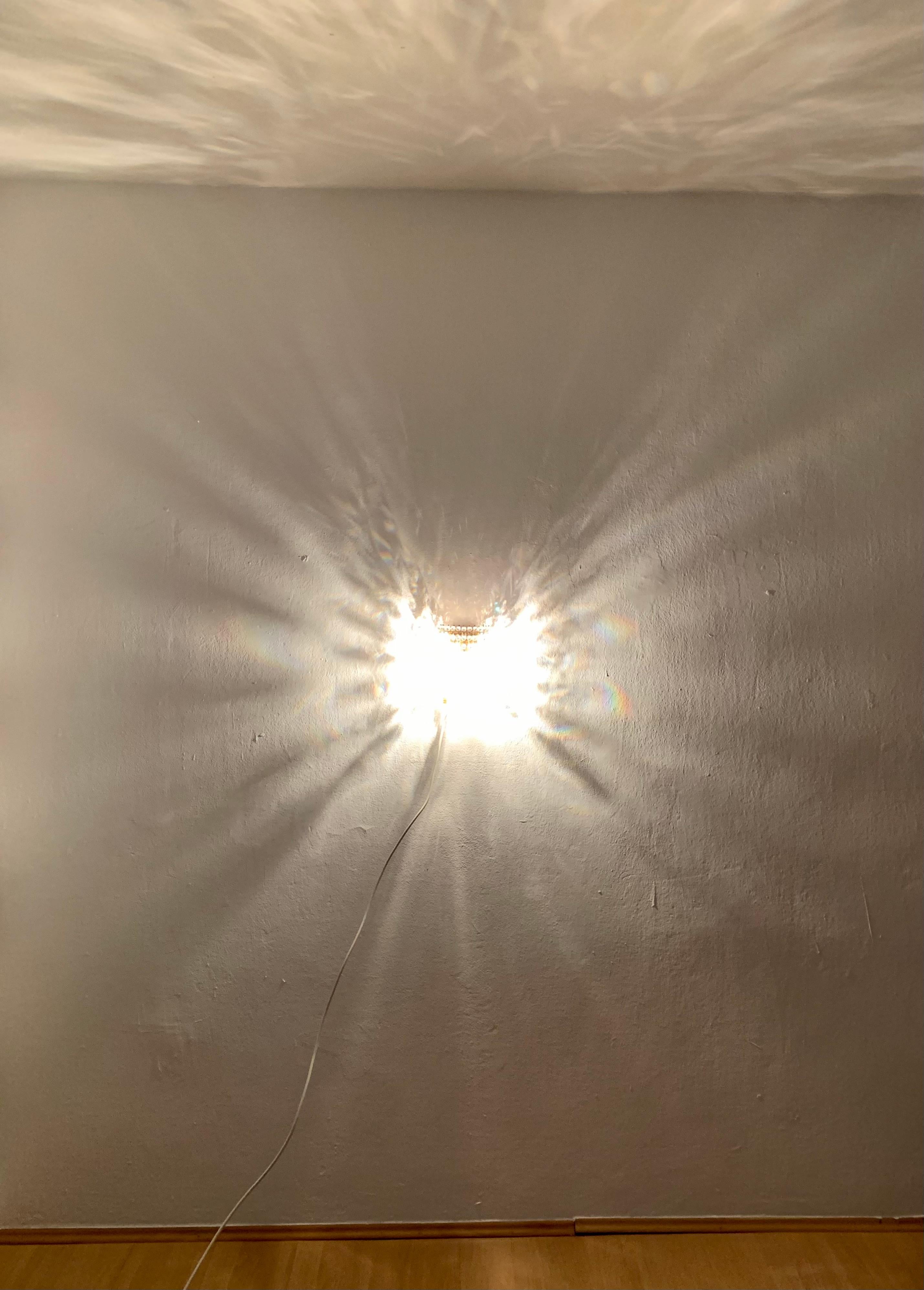 Juego de 2 apliques de cristal by Palwa en venta 2