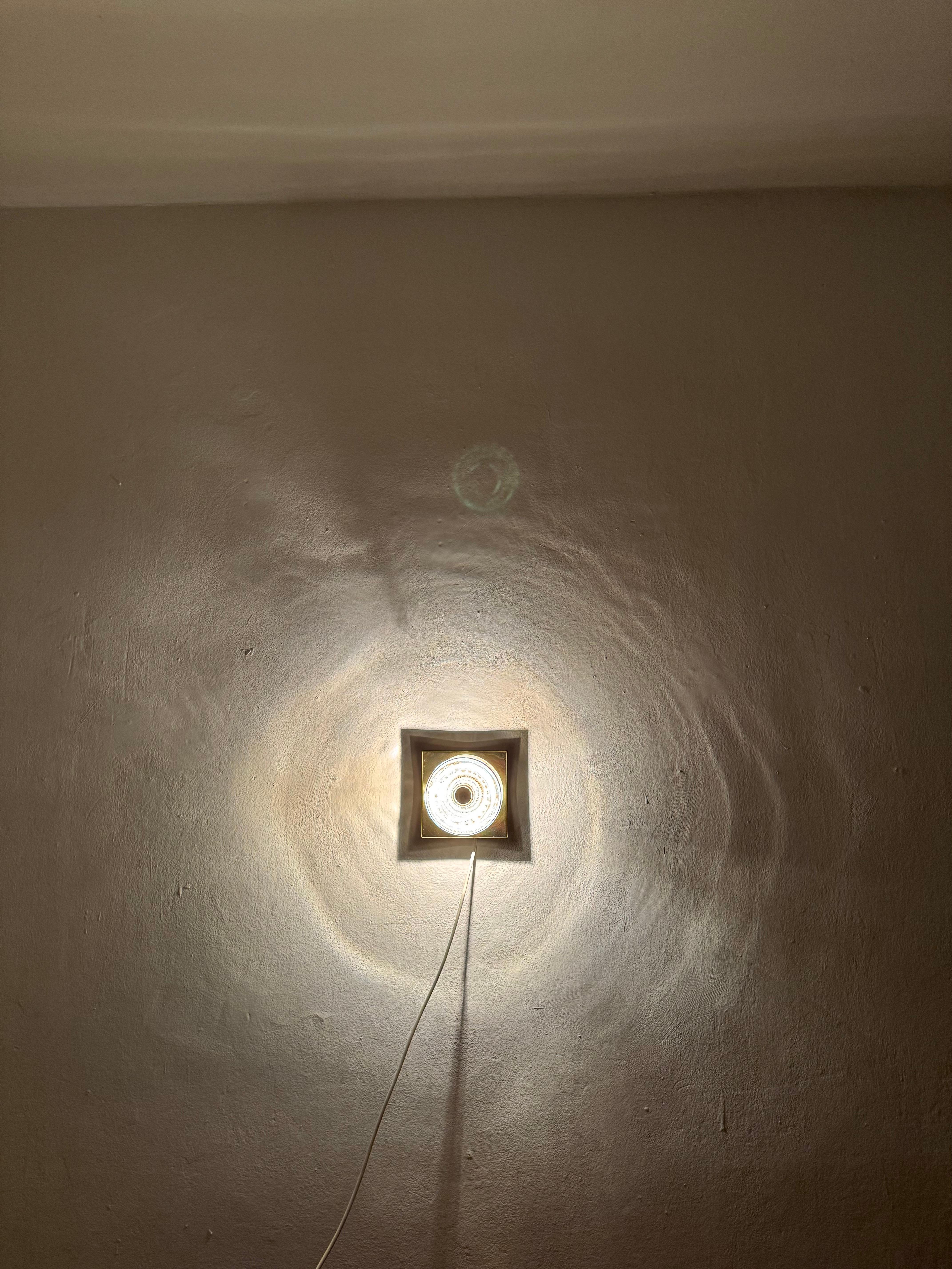 Juego de 2 lámparas de pared o empotrables de cristal by Cosack en venta 3