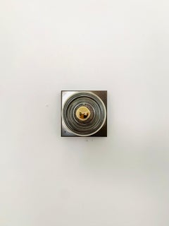 Set of 2 Crystal Glass Wall Lamps or Flush Lights by Cosack