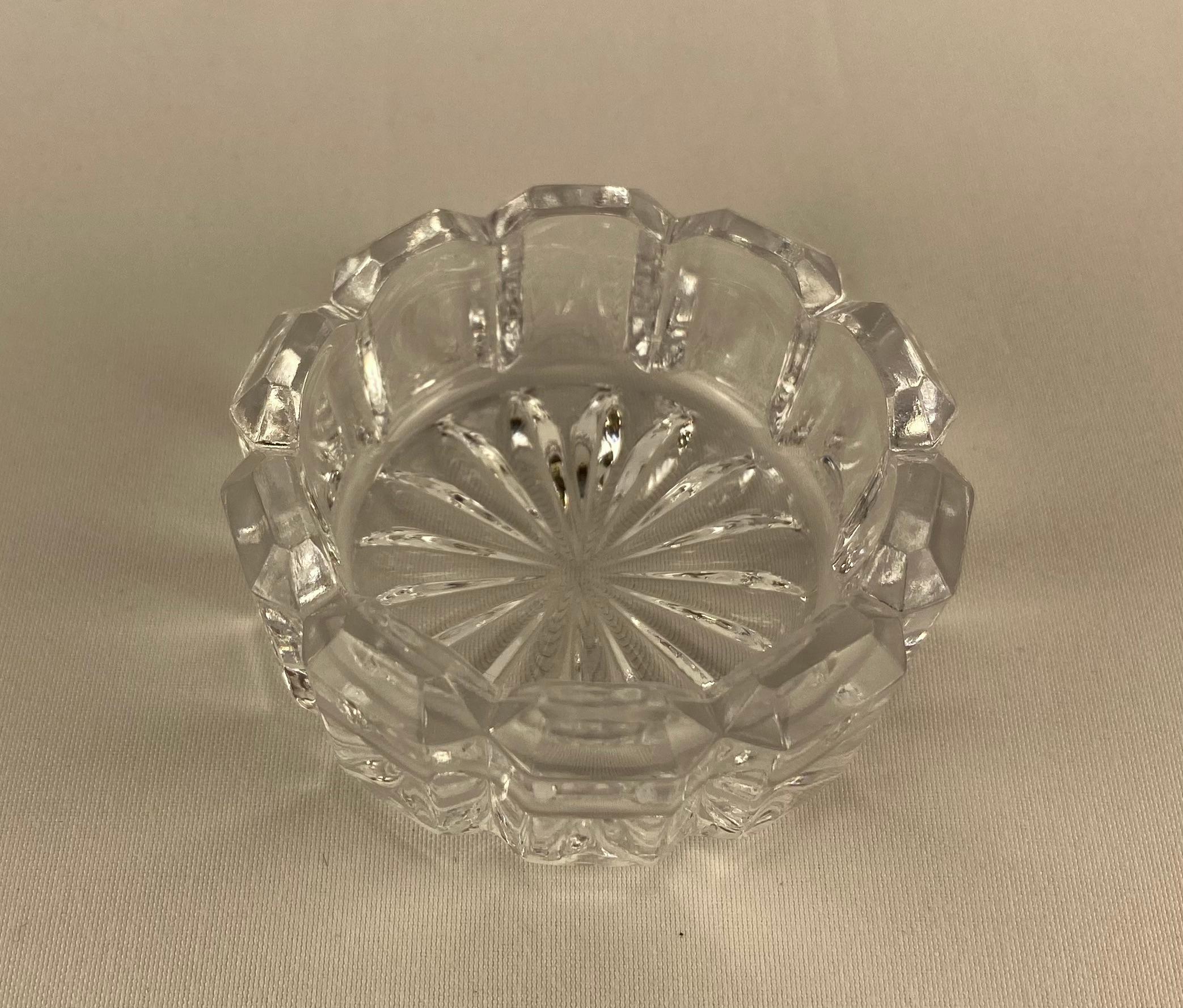 Juego de 2 saleros y pimenteros de cristal estilo Art Déco de Saglier France en venta 1