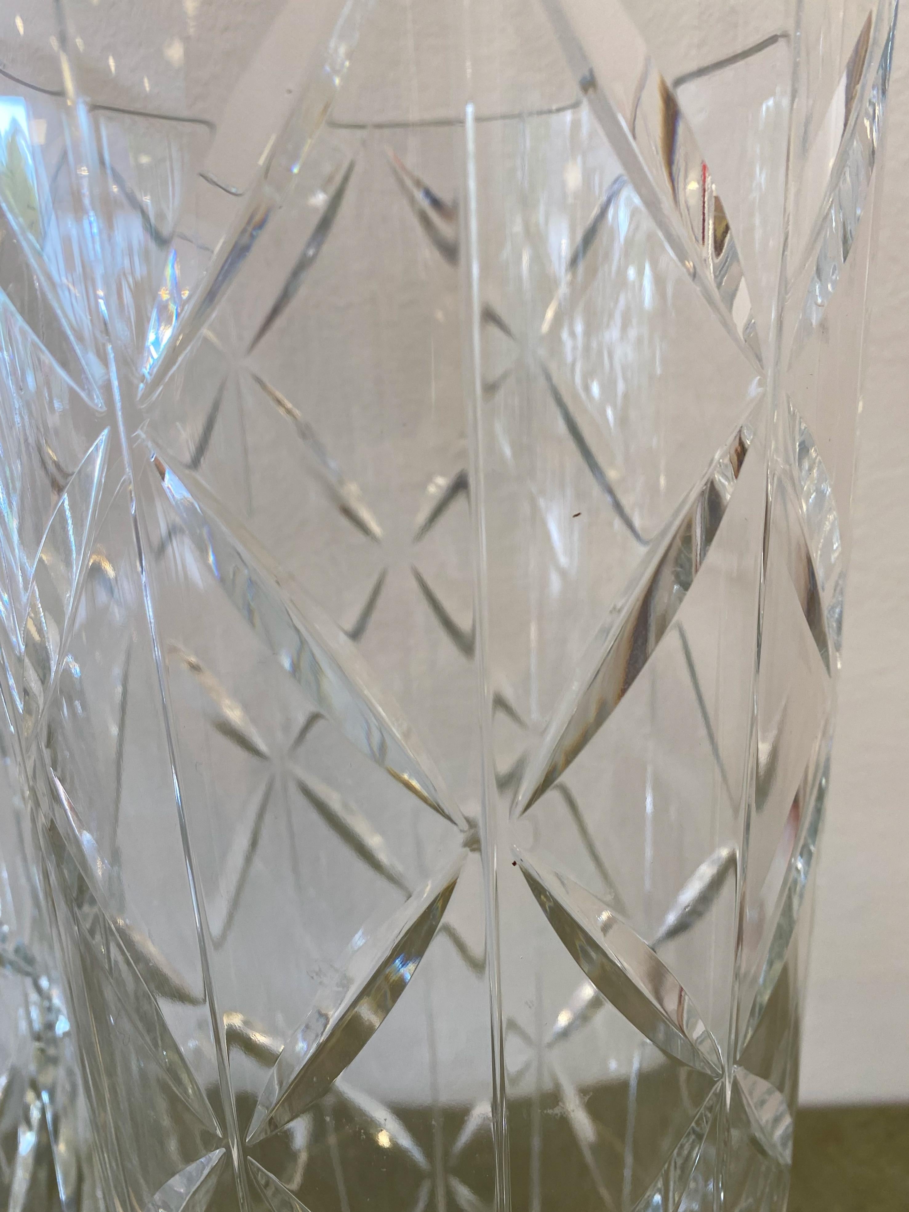 Modern Set of 2 crystal vases by Ingegerd Råman for Orrefors.