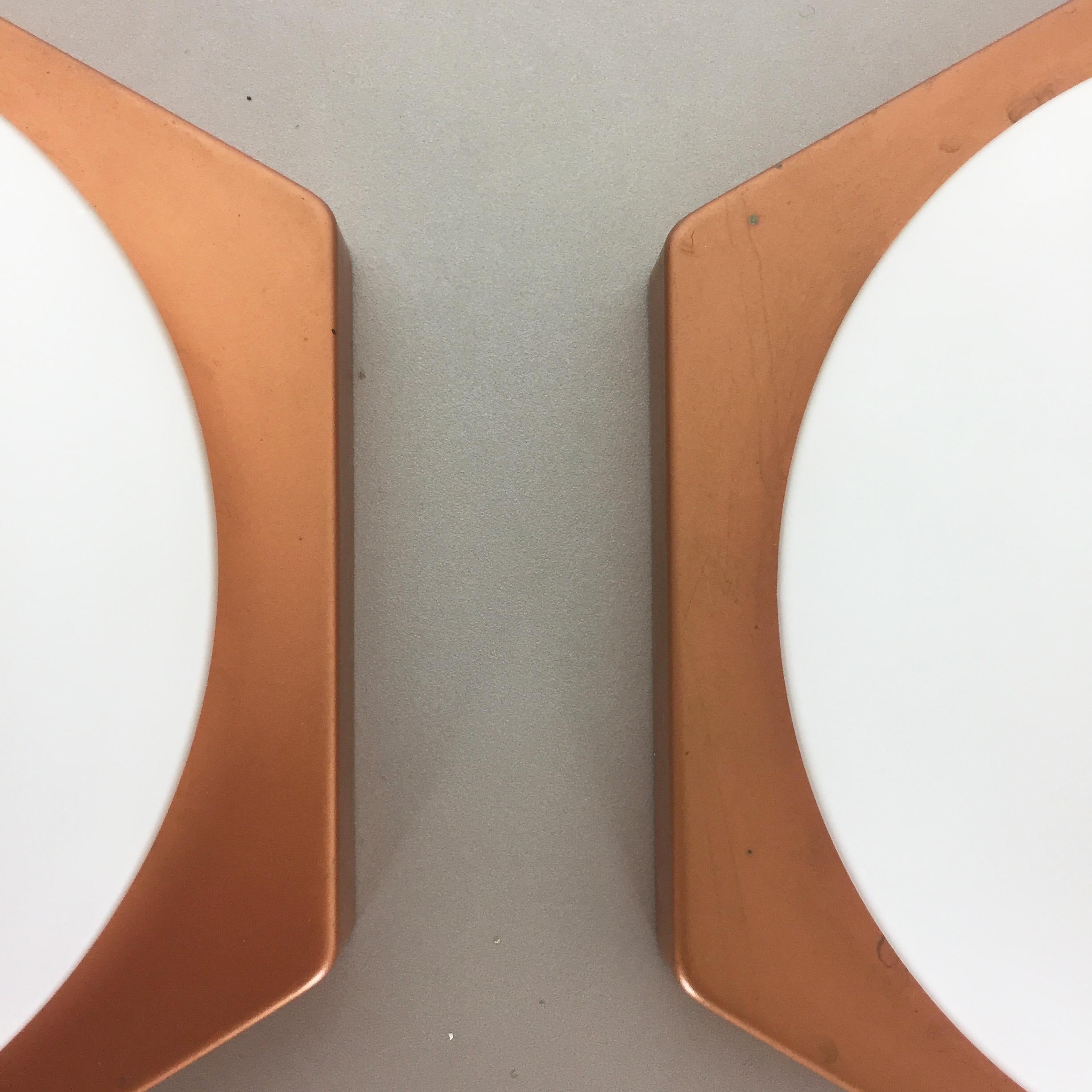 Set of 2 Cubic Wall Lights by Rolf Krüger for Heinz Neuhaus Leuchten, 1971 1