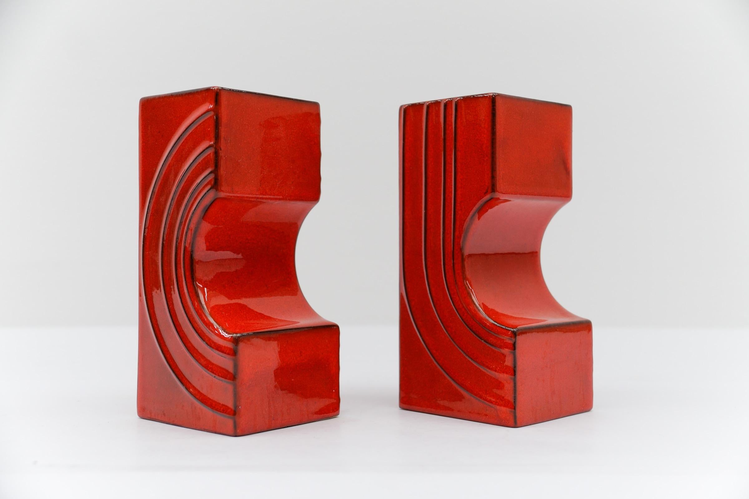 Juego de 2 jarrones de cerámica 