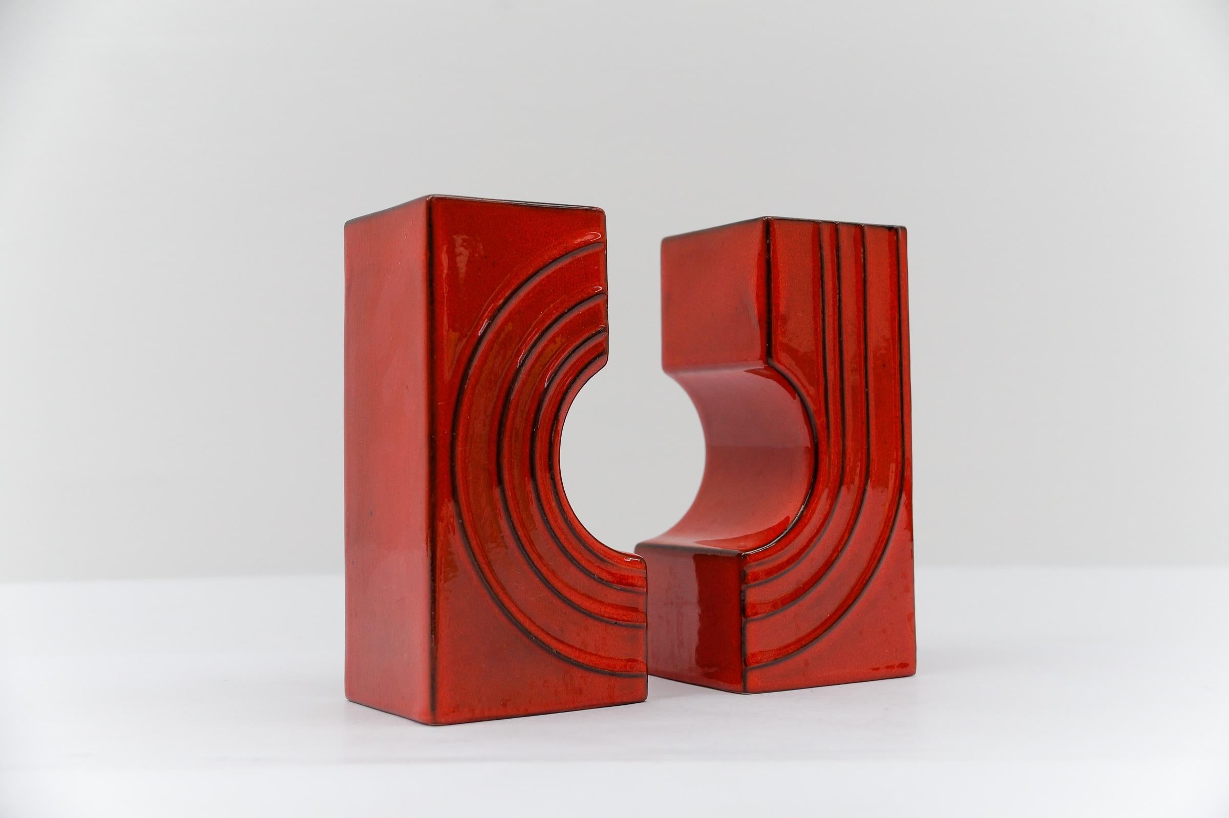 Juego de 2 jarrones de cerámica 