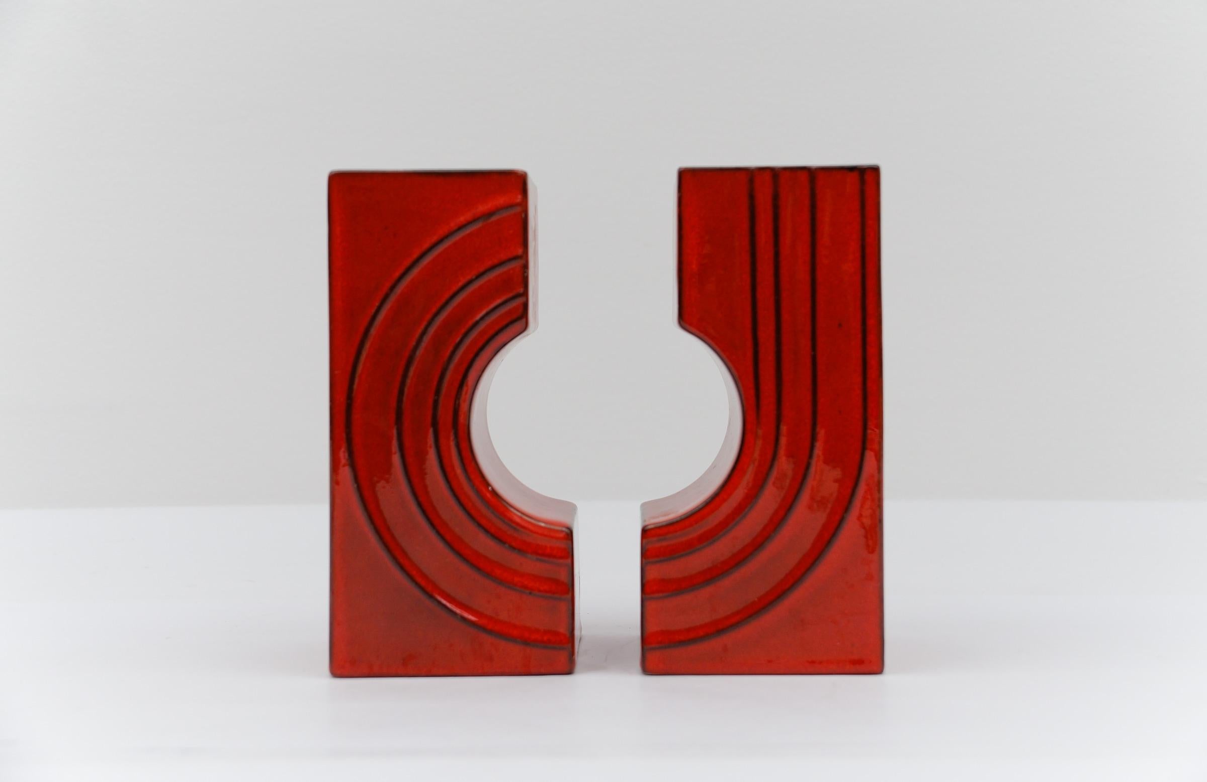 Juego de 2 jarrones de cerámica 