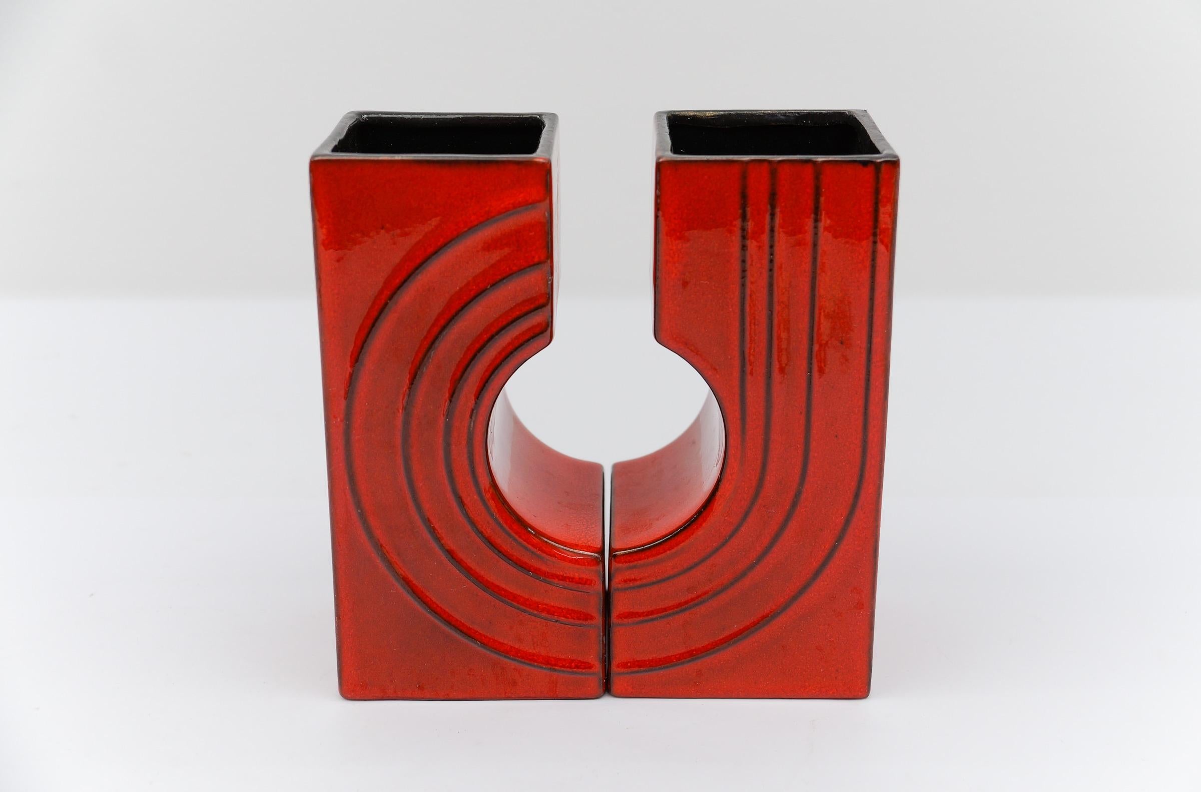 Juego de 2 jarrones de cerámica 