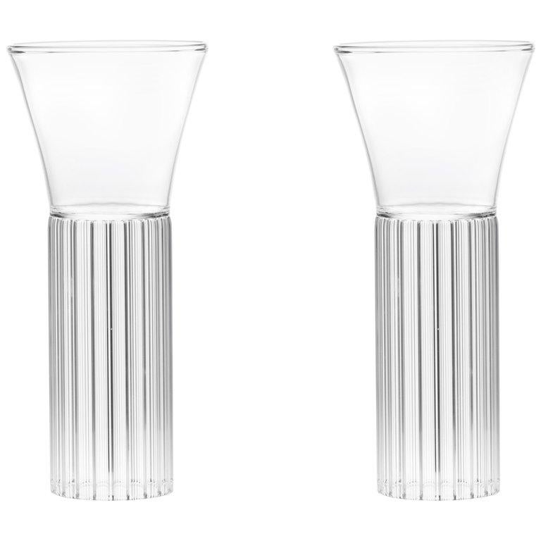 EU Clients Set of 2 Contemporary Sofia Small Cocktail Wine Glasses in Stock