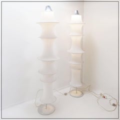 Set di 2 lampade da terra 'Danese' di Bruno Munari per Artemide - Anni '60
