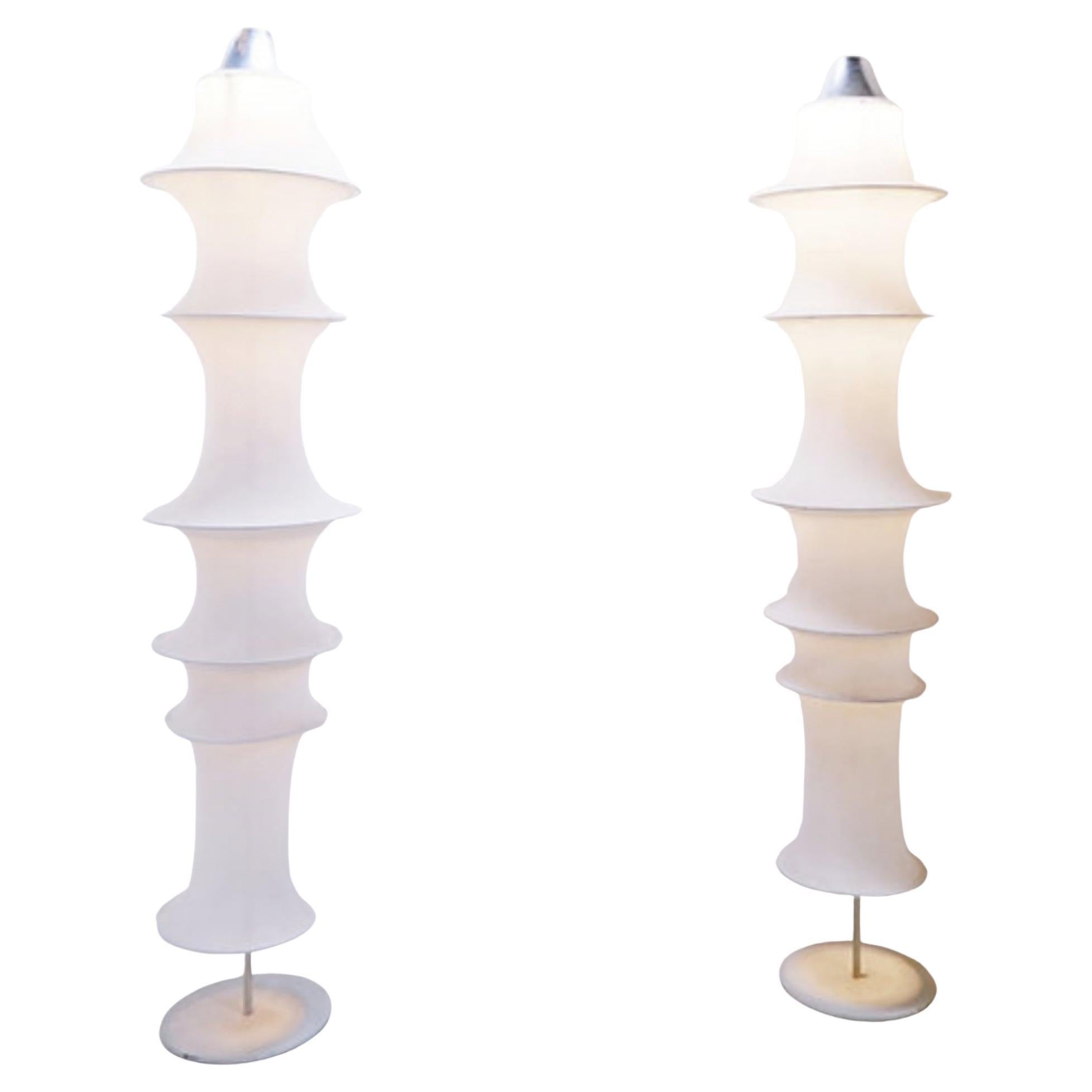 Set of 2 
Danese
 Floor Lamp by Bruno Munari for Artemide - 1960s en venta