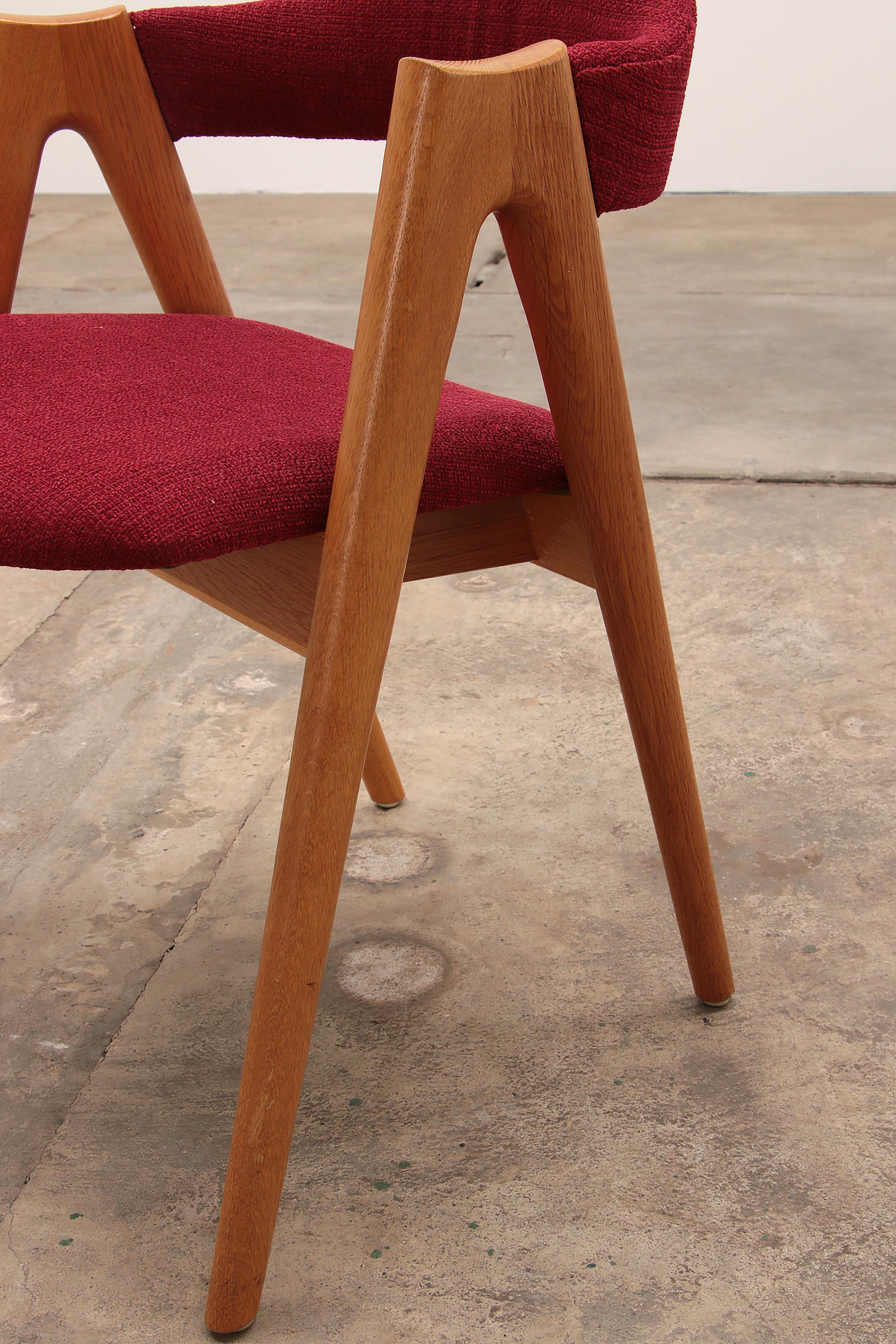 Set of 2 Danish Dining Table Chairs Model Compas Kai Kristiansen for Sva Mobler 4