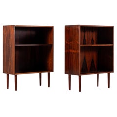 Set of 2 Danish Mid Century Rosewood Cabinet