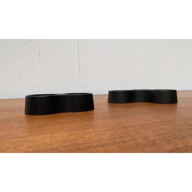 Set of 2 Danish Minimalist Metal Candleholders from Trip Trap, 1960s For Sale 3