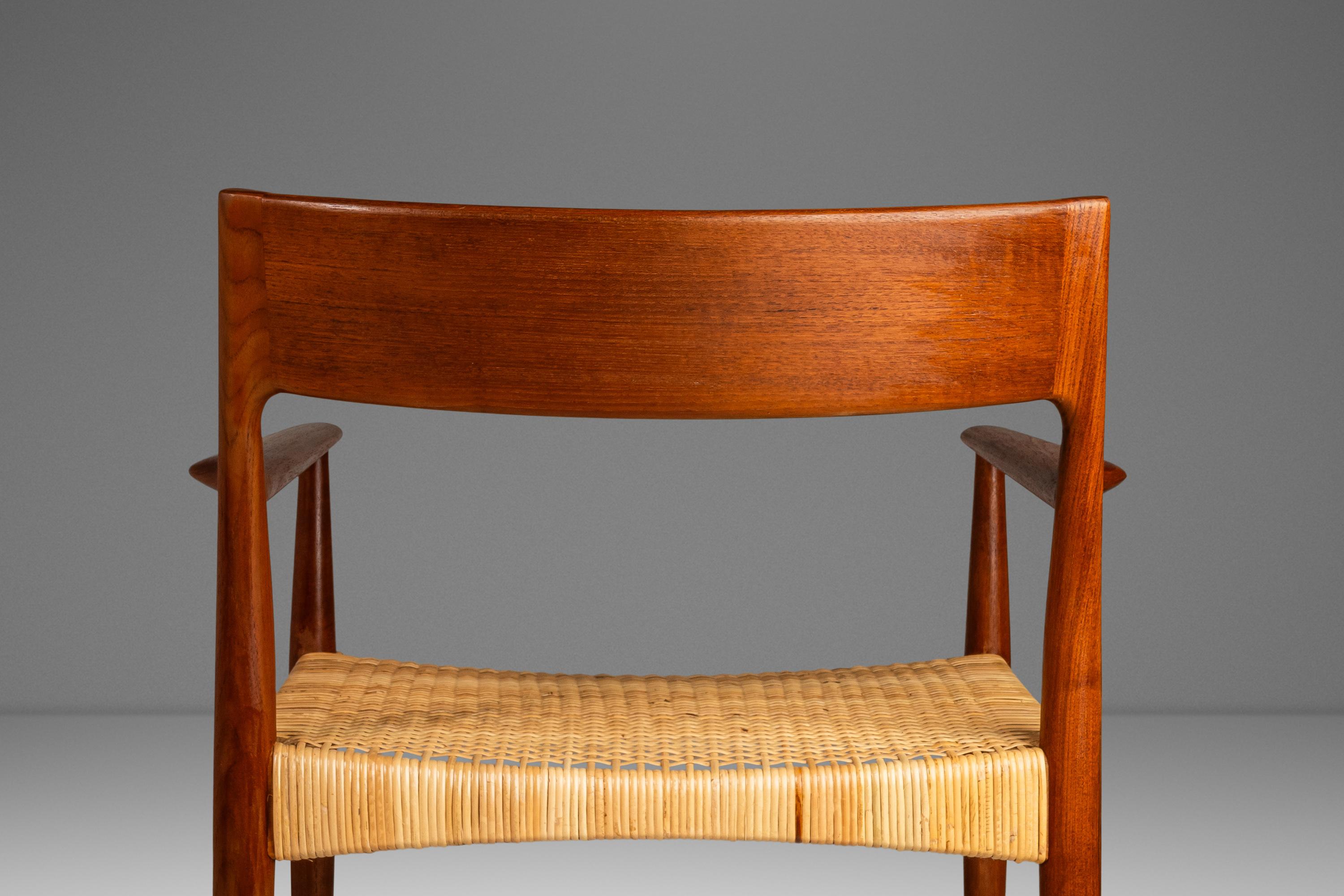 Set of 2 Danish Modern Arm Chairs by Enjar Larsen & Bender Madsen for Willy Beck For Sale 12