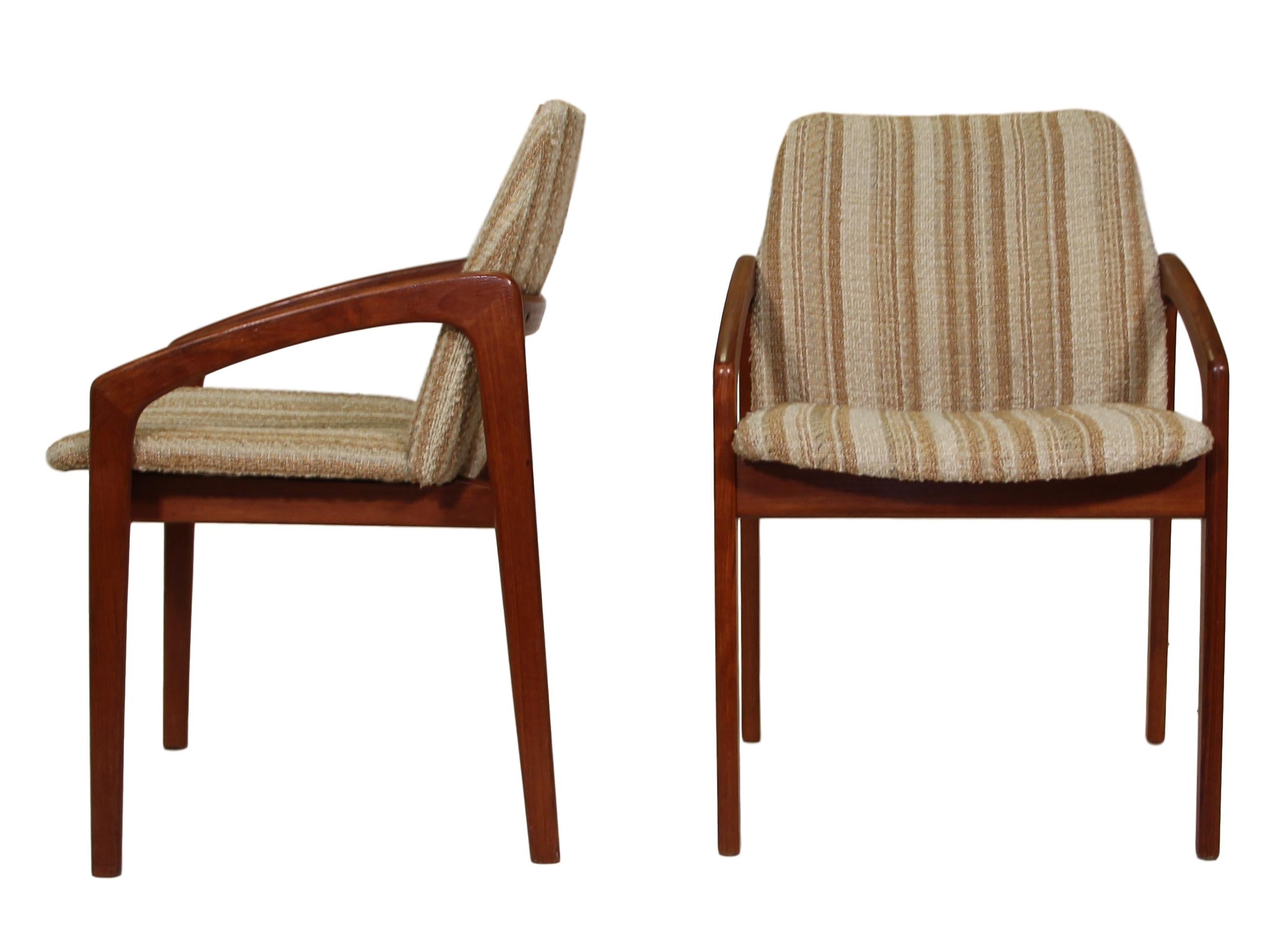 Mid-Century Modern Set of 2 Danish Modern Chairs by Kai Kristiansen